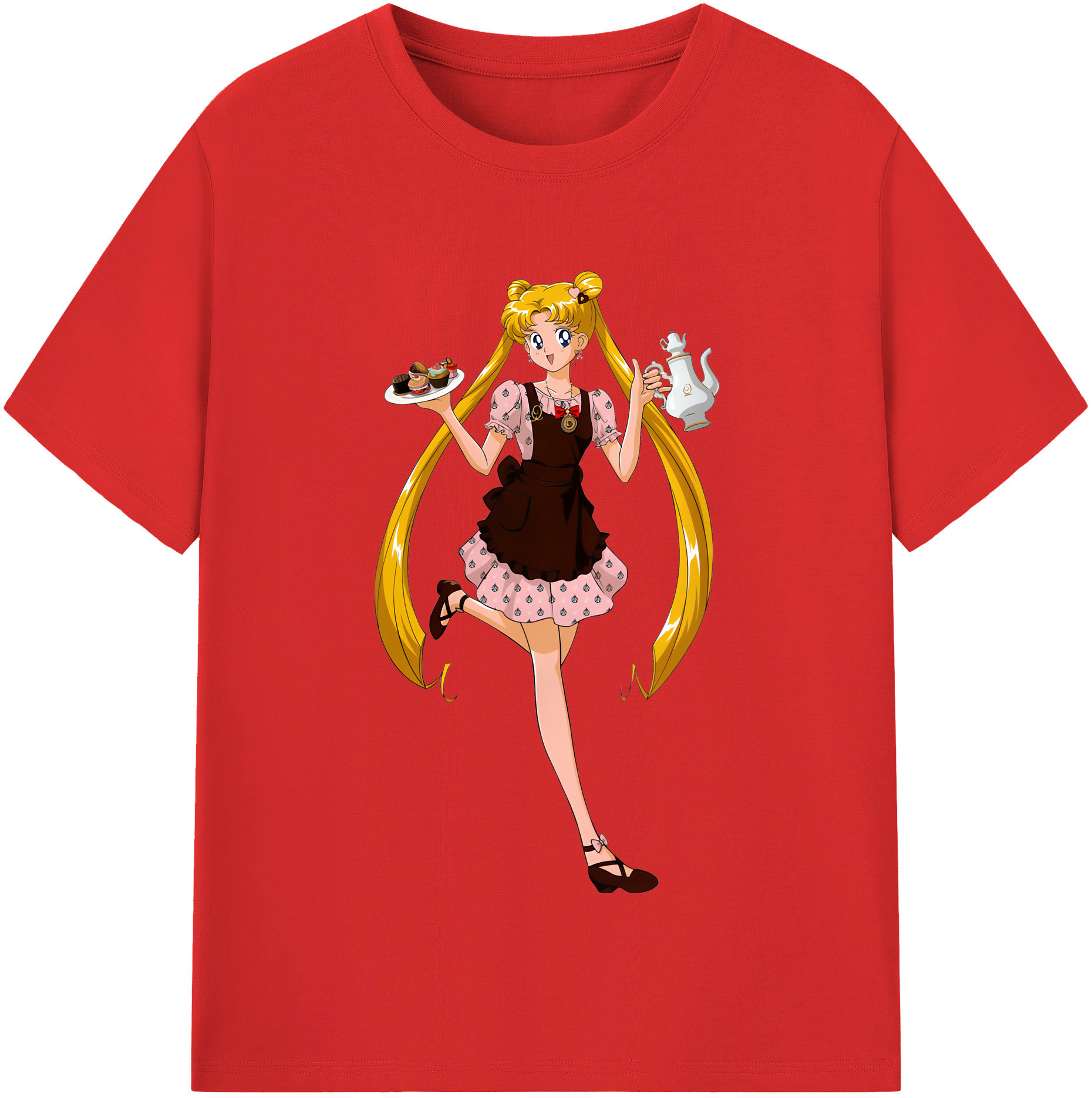 （画像用） 美少女戦士セーラームーン 愛野 美奈子 あいの みなこ Sailor Moon Aino Minako 綿100％半袖Tシャツ（フロントプリント）