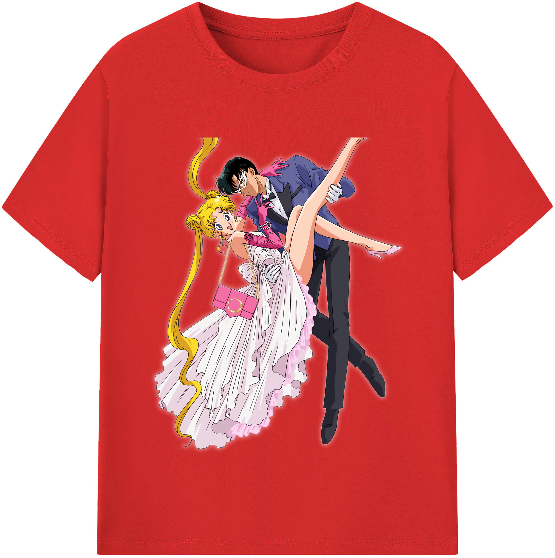 （画像用） 美少女戦士セーラームーン 愛野 美奈子 あいの みなこ Sailor Moon Aino Minako 綿100％半袖Tシャツ（フロントプリント）