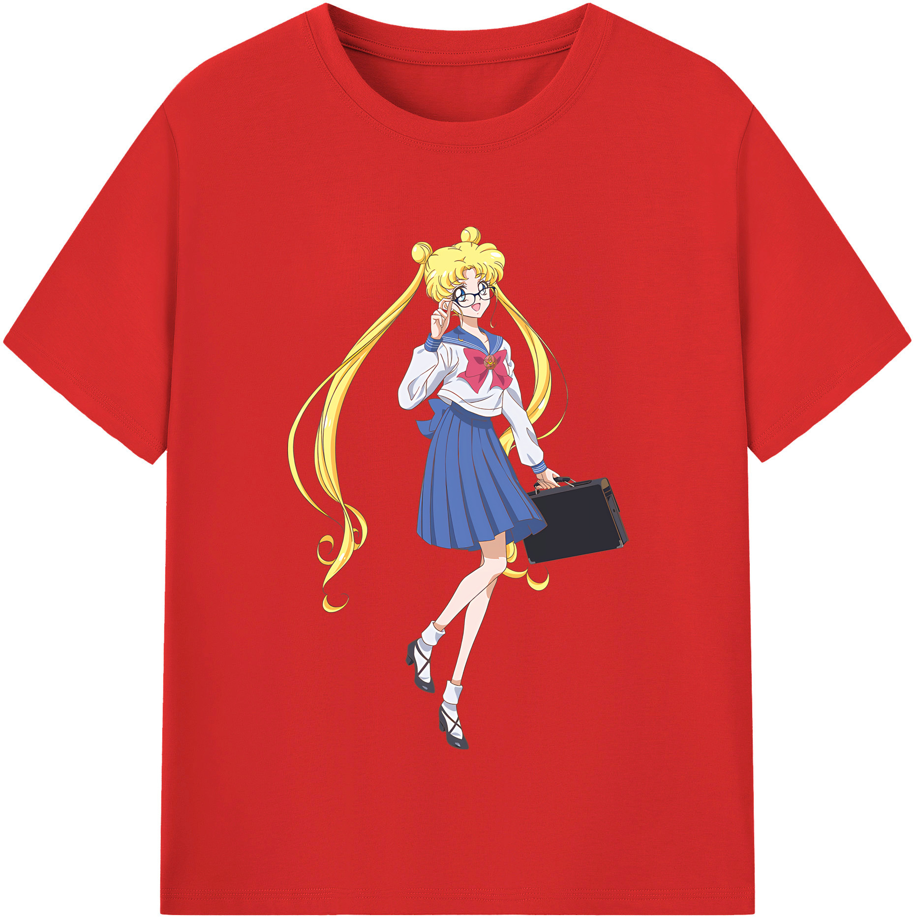 （画像用） 美少女戦士セーラームーン 愛野 美奈子 あいの みなこ Sailor Moon Aino Minako 綿100％半袖Tシャツ（フロントプリント）