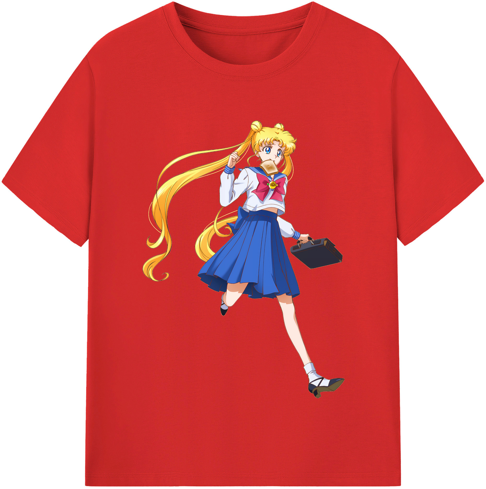 （画像用） 美少女戦士セーラームーン 愛野 美奈子 あいの みなこ Sailor Moon Aino Minako 綿100％半袖Tシャツ（フロントプリント）