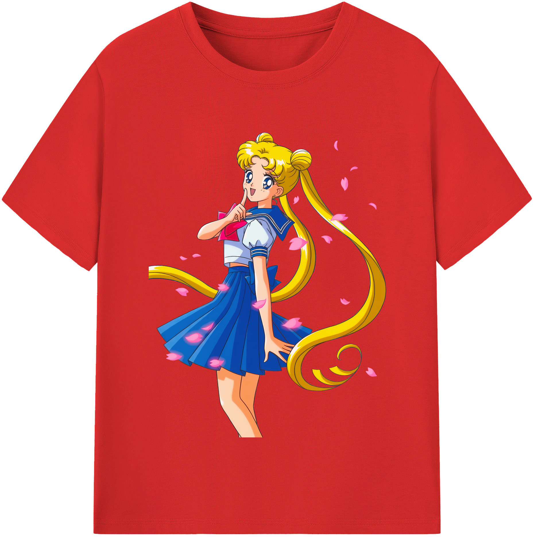 （画像用） 美少女戦士セーラームーン 愛野 美奈子 あいの みなこ Sailor Moon Aino Minako 綿100％半袖Tシャツ（フロントプリント）