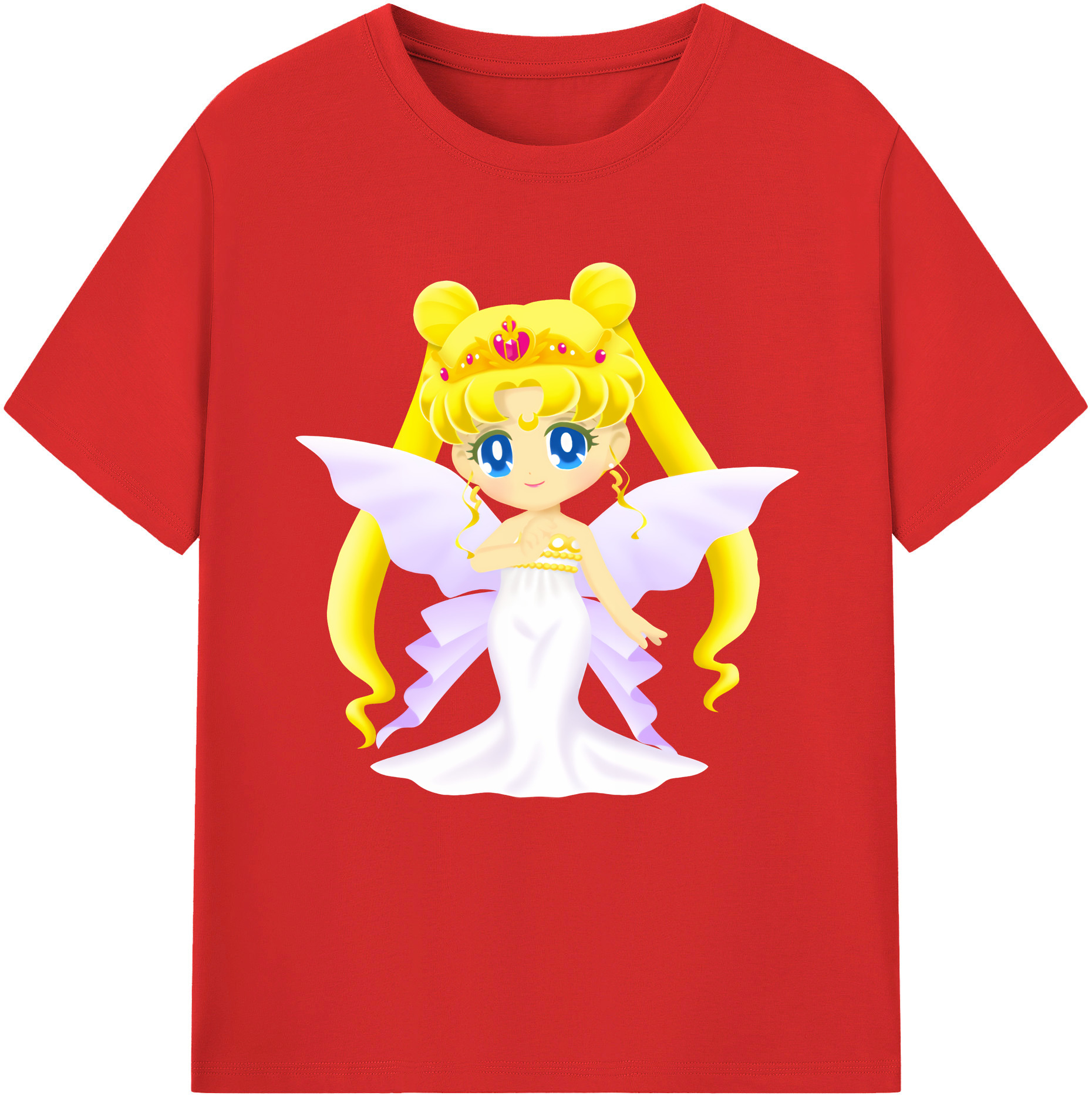 （画像用） 美少女戦士セーラームーン 愛野 美奈子 あいの みなこ Sailor Moon Aino Minako 綿100％半袖Tシャツ（フロントプリント）