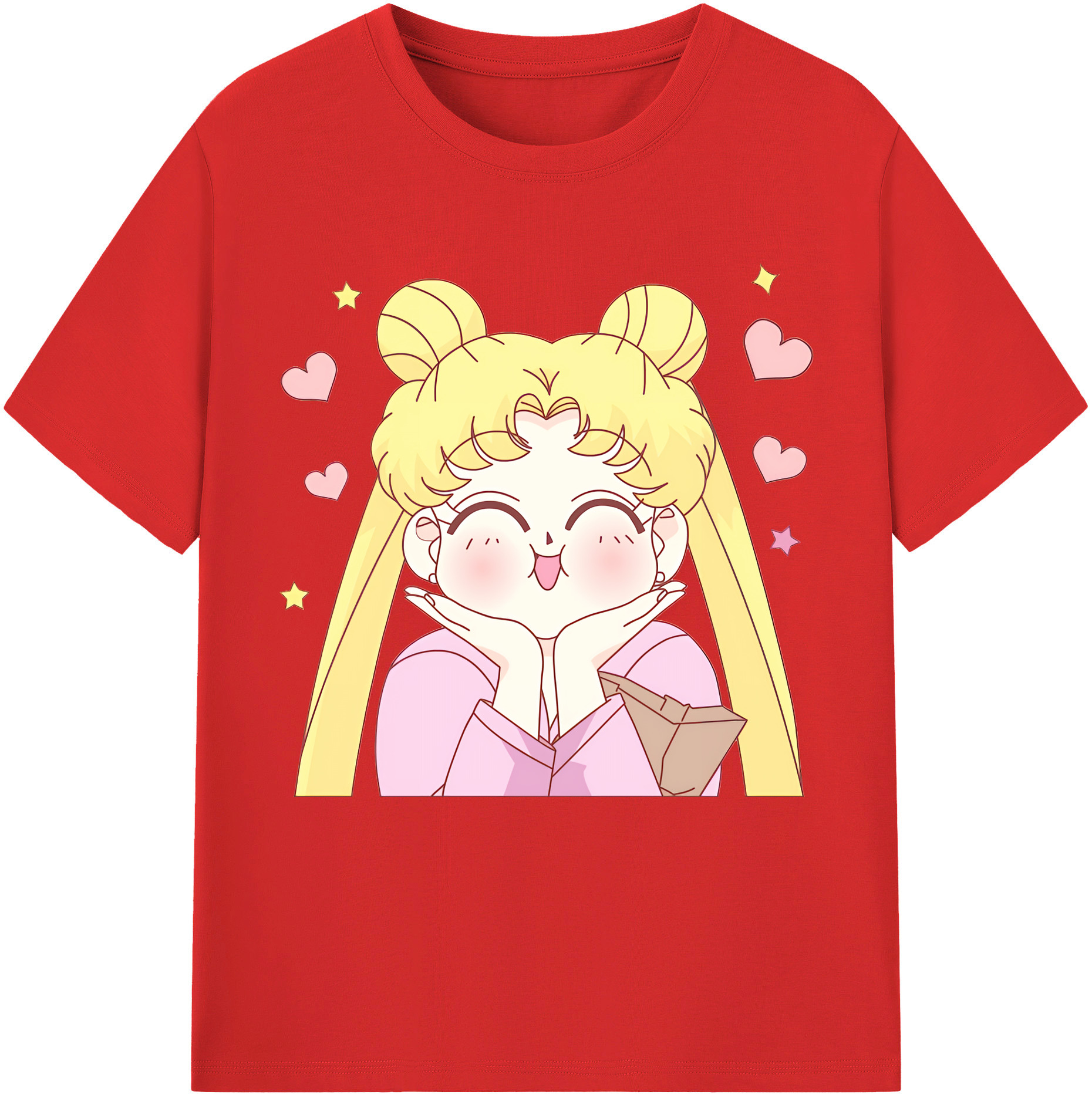 （画像用） 美少女戦士セーラームーン 愛野 美奈子 あいの みなこ Sailor Moon Aino Minako 綿100％半袖Tシャツ（フロントプリント）