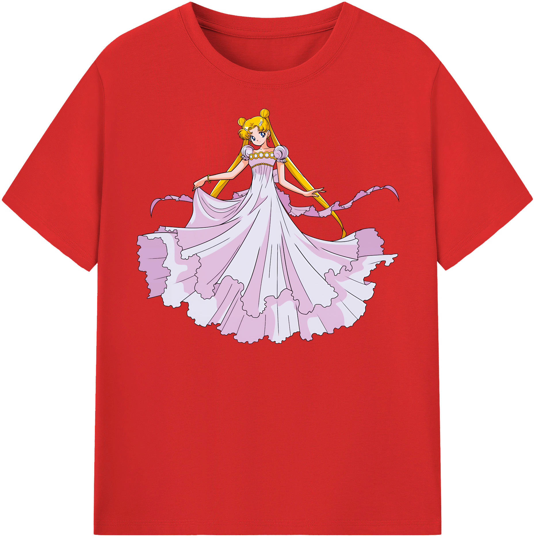 （画像用） 美少女戦士セーラームーン 愛野 美奈子 あいの みなこ Sailor Moon Aino Minako 綿100％半袖Tシャツ（フロントプリント）