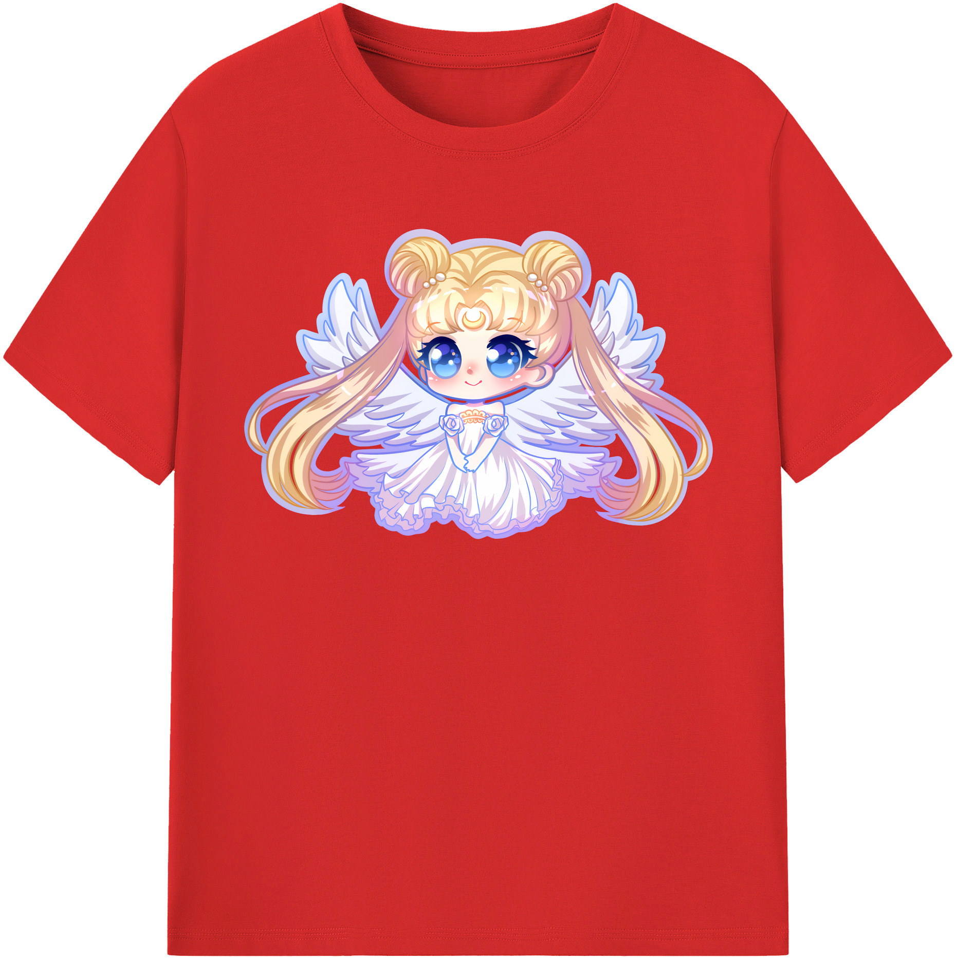 （画像用） 美少女戦士セーラームーン 愛野 美奈子 あいの みなこ Sailor Moon Aino Minako 綿100％半袖Tシャツ（フロントプリント）