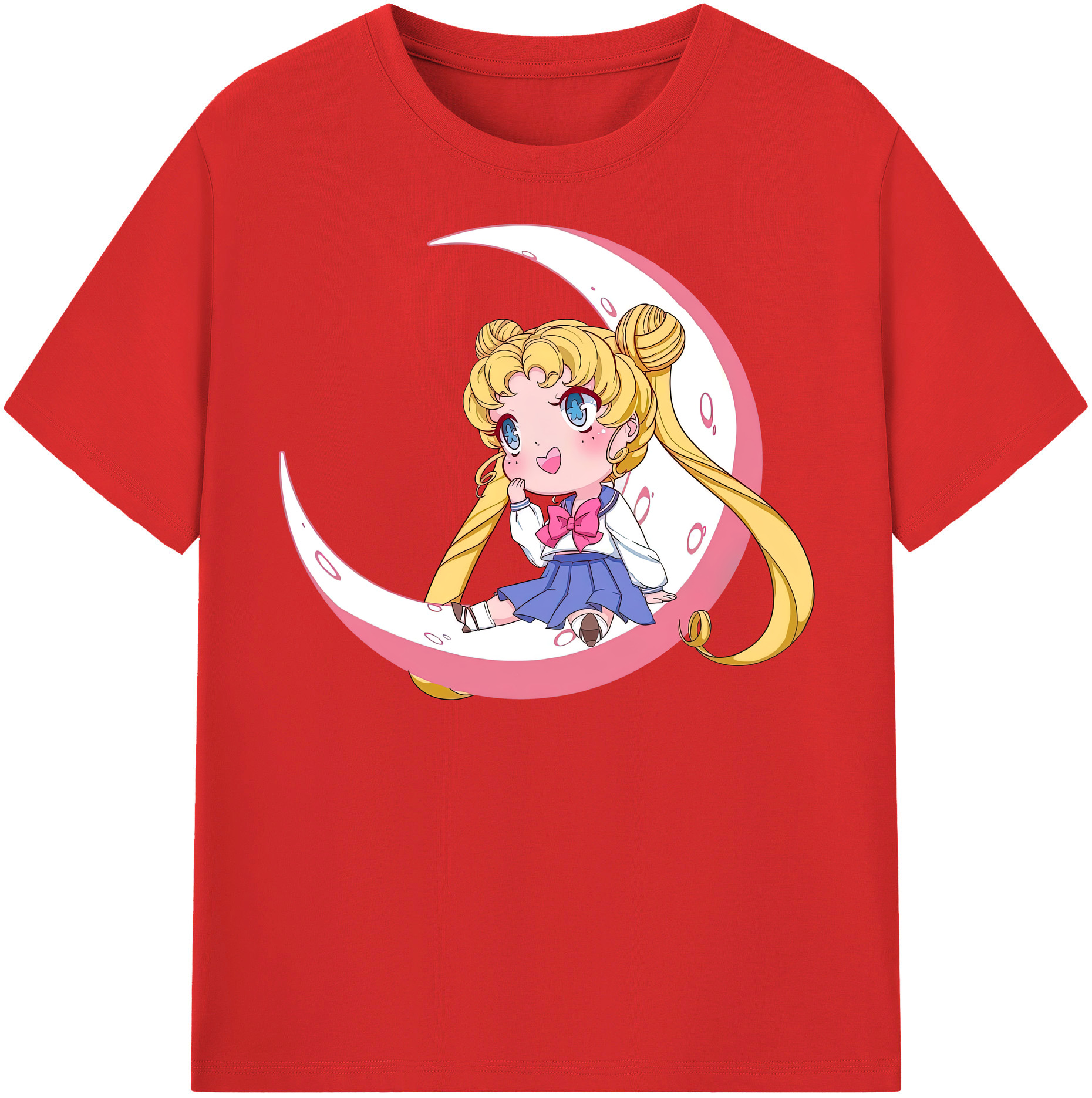 （画像用） 美少女戦士セーラームーン 愛野 美奈子 あいの みなこ Sailor Moon Aino Minako 綿100％半袖Tシャツ（フロントプリント）
