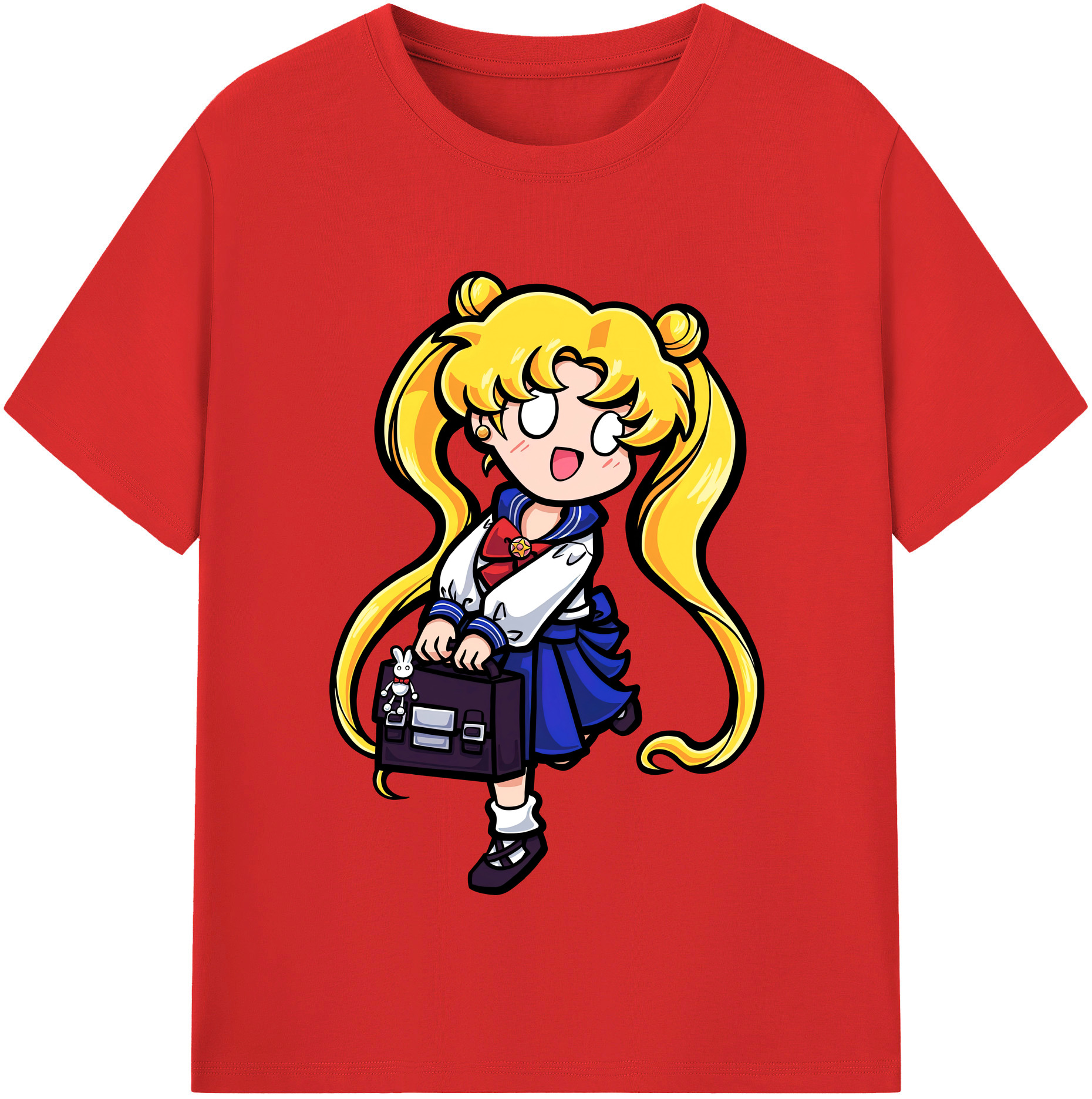（画像用） 美少女戦士セーラームーン 愛野 美奈子 あいの みなこ Sailor Moon Aino Minako 綿100％半袖Tシャツ（フロントプリント）