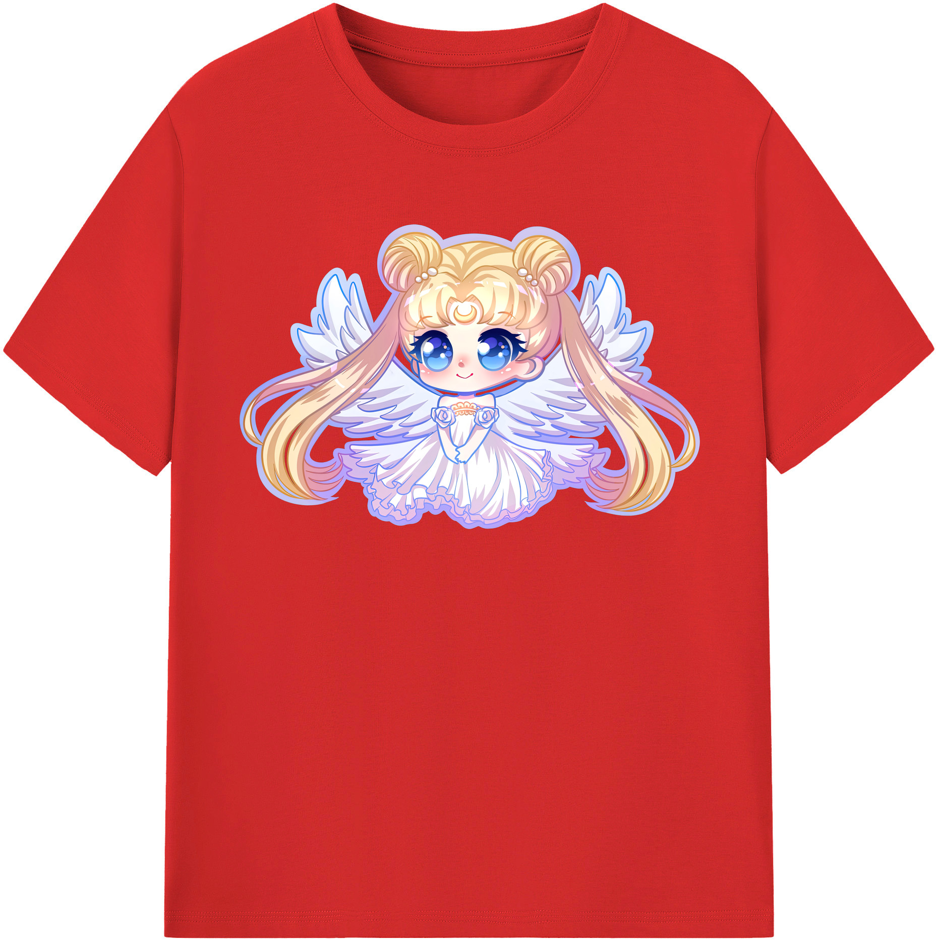 （画像用） 美少女戦士セーラームーン 愛野 美奈子 あいの みなこ Sailor Moon Aino Minako 綿100％半袖Tシャツ（フロントプリント）
