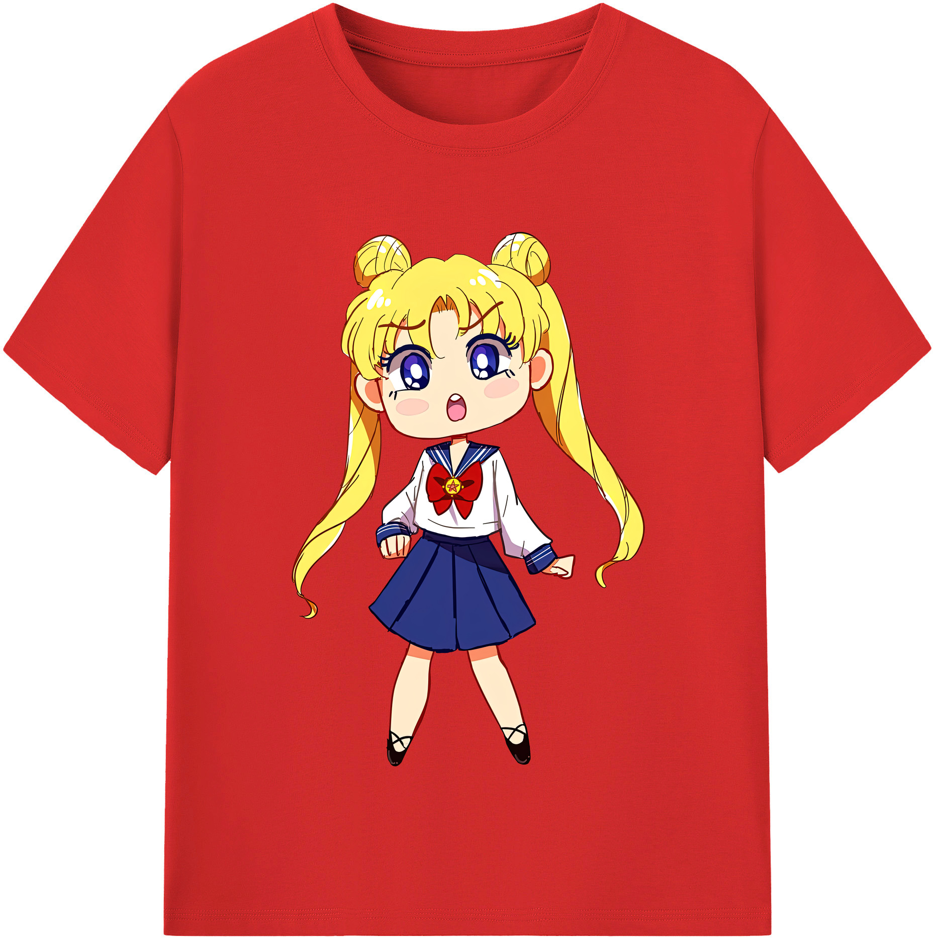 （画像用） 美少女戦士セーラームーン 愛野 美奈子 あいの みなこ Sailor Moon Aino Minako 綿100％半袖Tシャツ（フロントプリント）