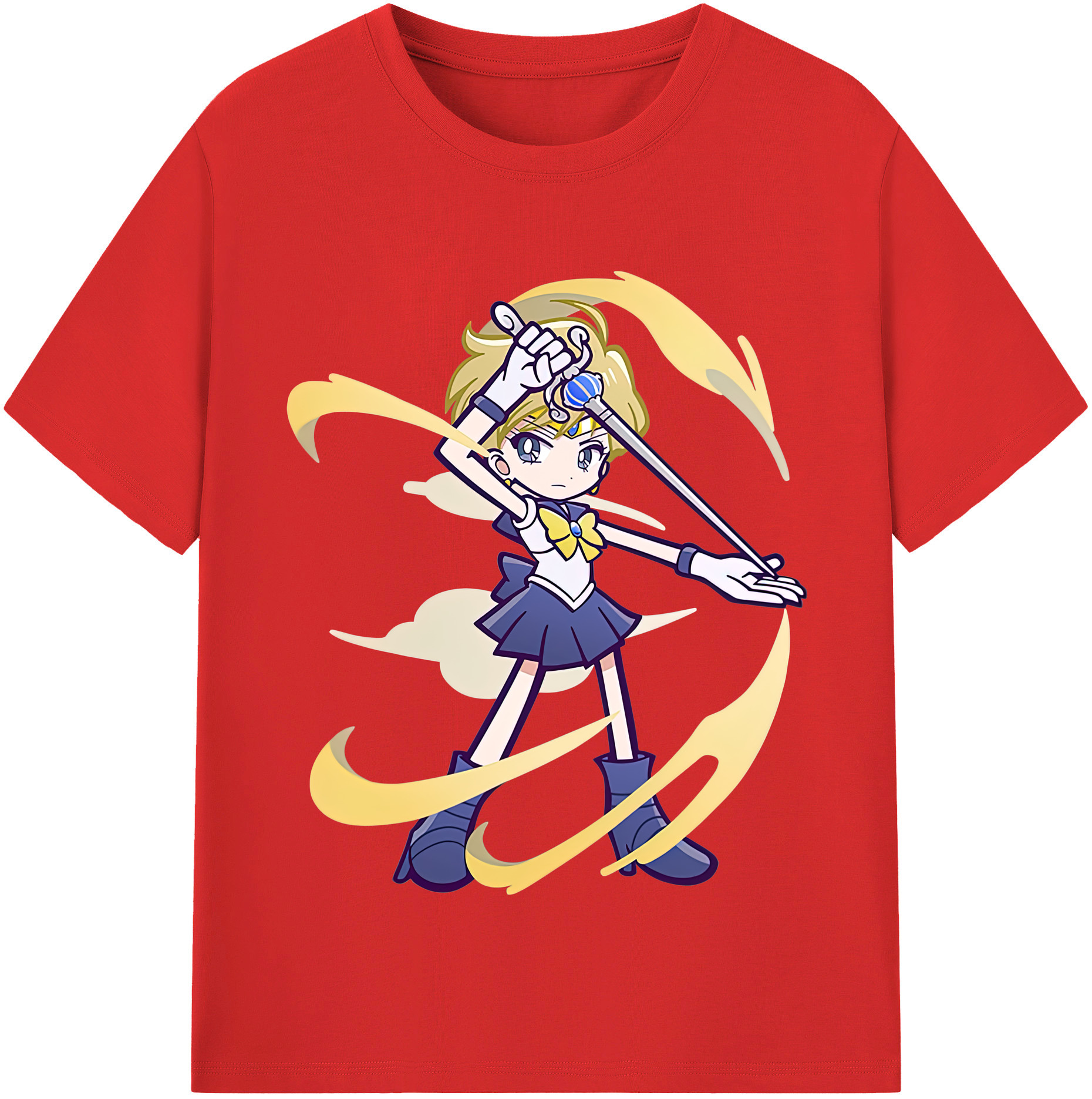 （画像用） 美少女戦士セーラームーン 天王はるか Sailor Moon Tenoh Haruka 綿100％半袖Tシャツ（フロントプリント）