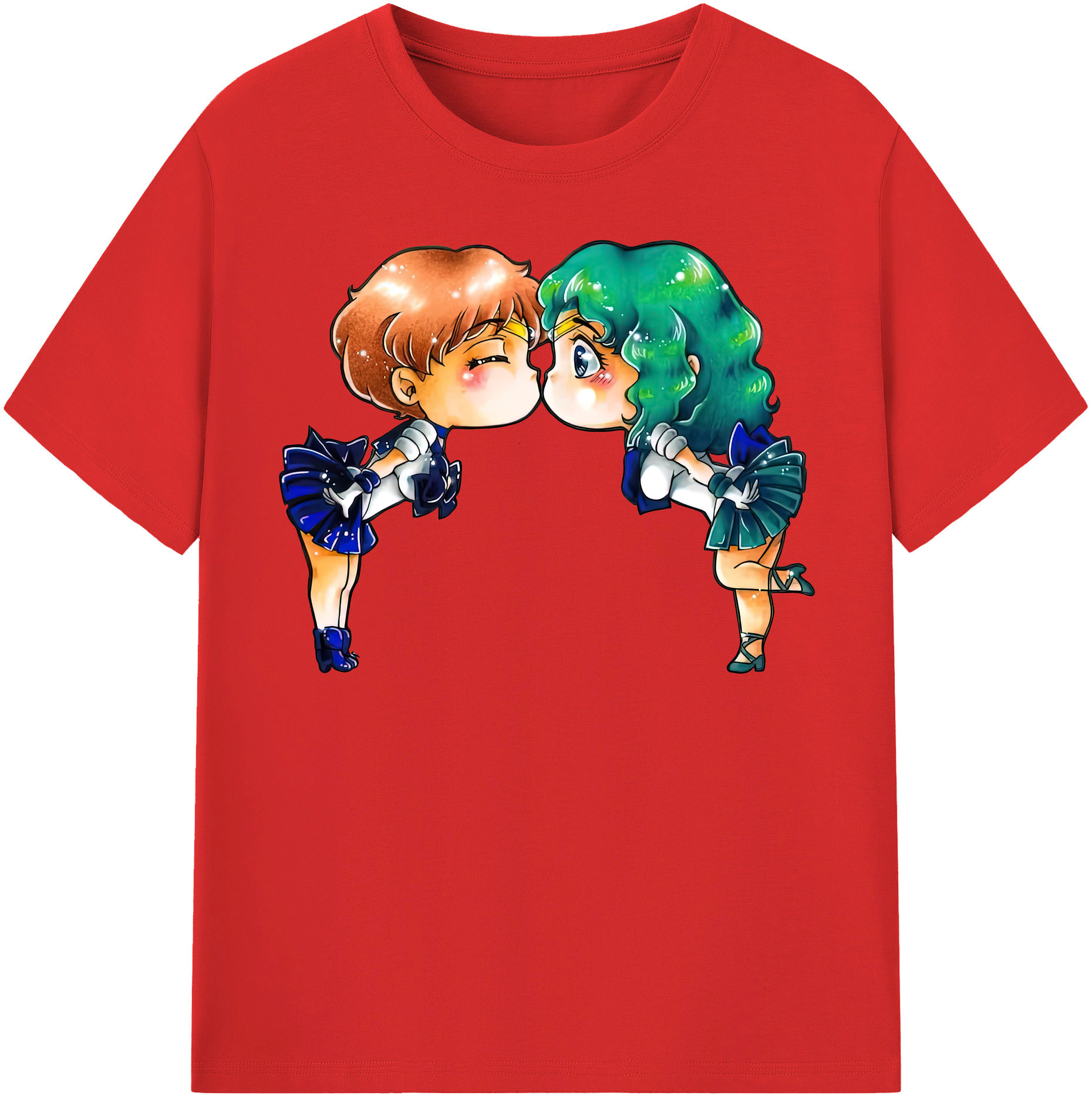 （画像用） 美少女戦士セーラームーン 天王はるか Sailor Moon Tenoh Haruka 綿100％半袖Tシャツ（フロントプリント）