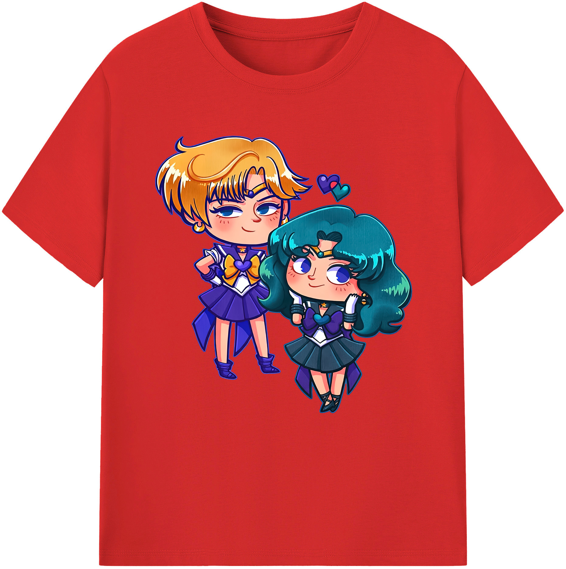 （画像用） 美少女戦士セーラームーン 天王はるか Sailor Moon Tenoh Haruka 綿100％半袖Tシャツ（フロントプリント）