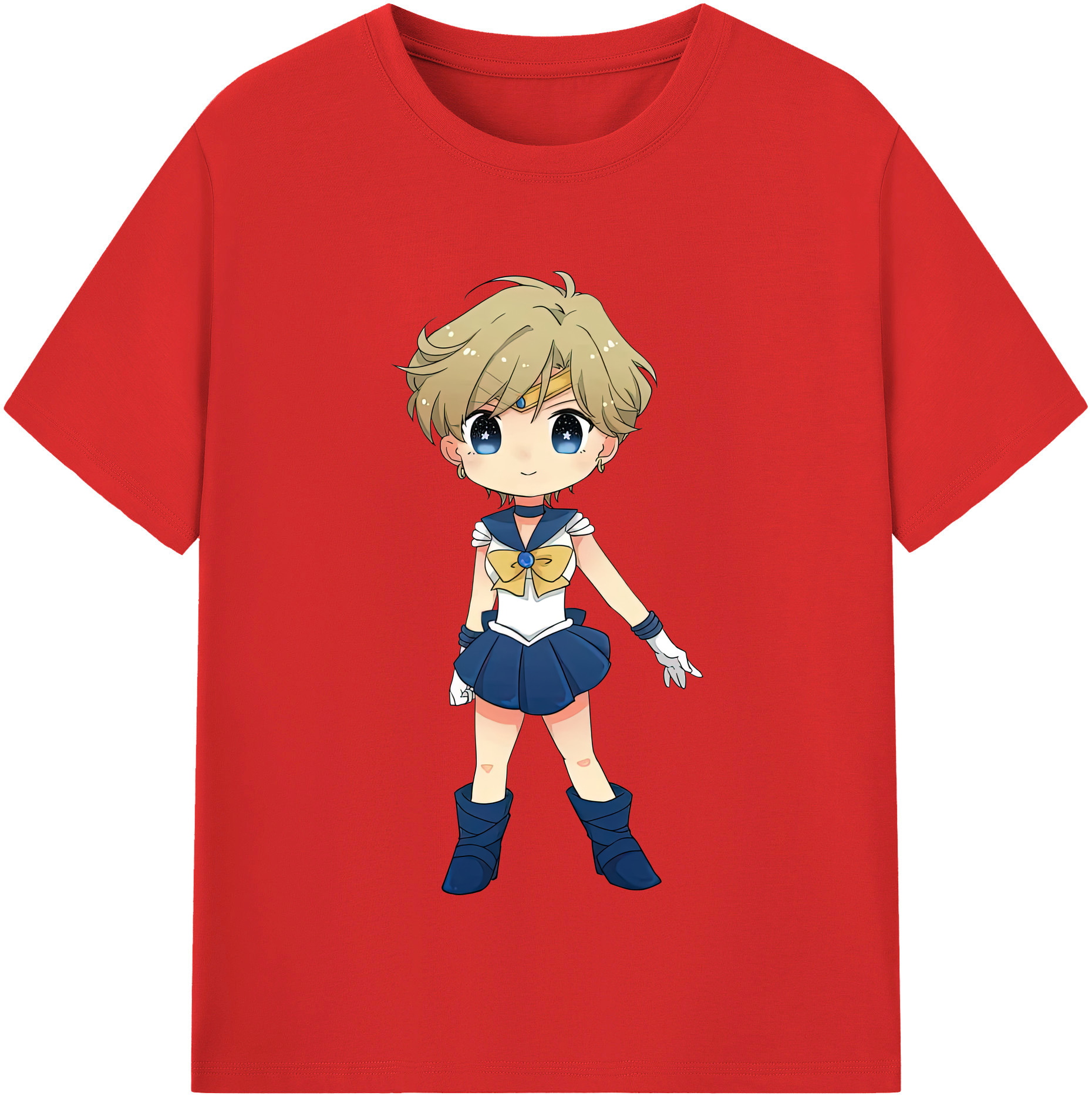 （画像用） 美少女戦士セーラームーン 天王はるか Sailor Moon Tenoh Haruka 綿100％半袖Tシャツ（フロントプリント）