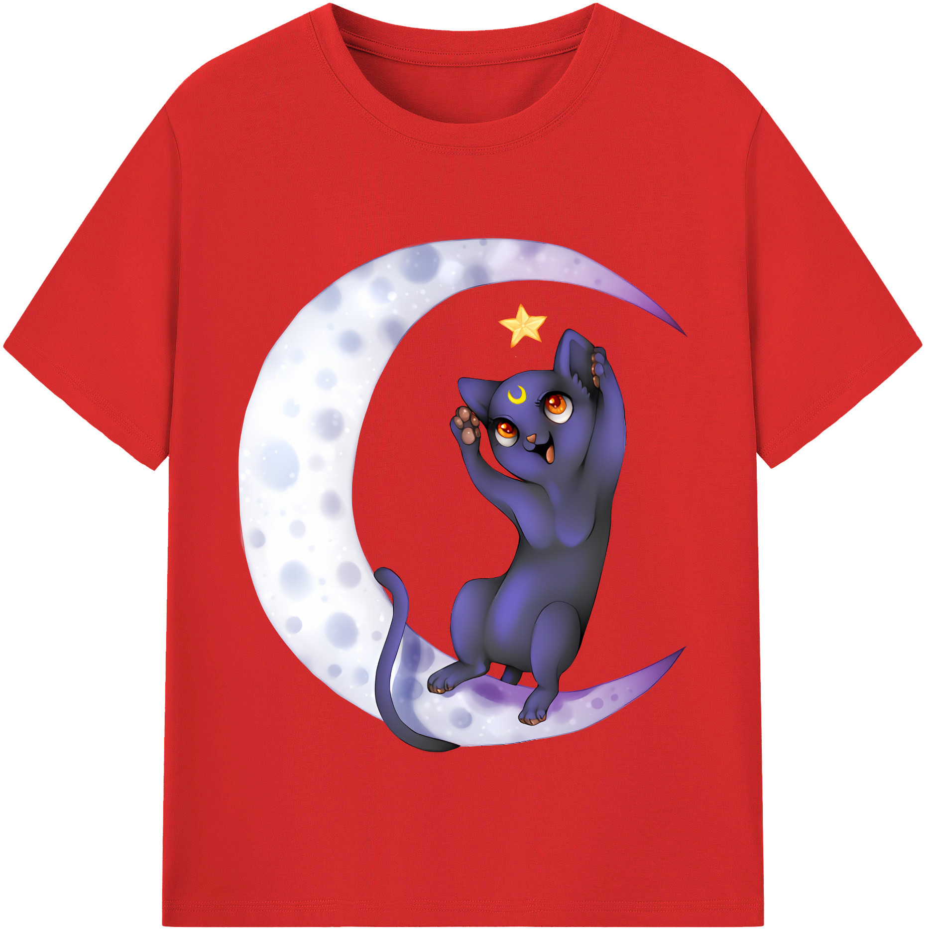 （画像用） 美少女戦士セーラームーン Sailor Moon 綿100％半袖Tシャツ（フロントプリント）