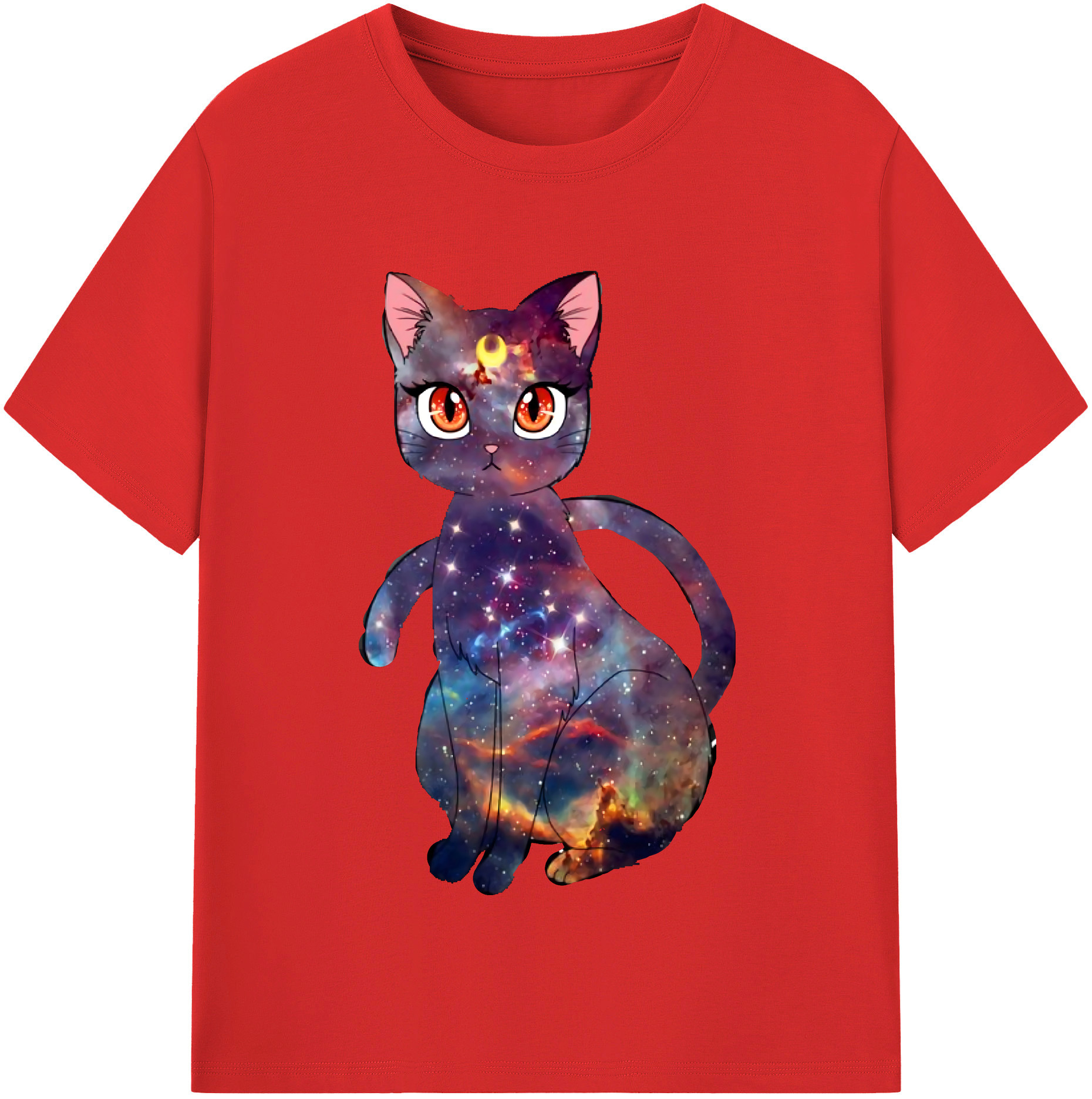 （画像用） 美少女戦士セーラームーン Sailor Moon 綿100％半袖Tシャツ（フロントプリント）