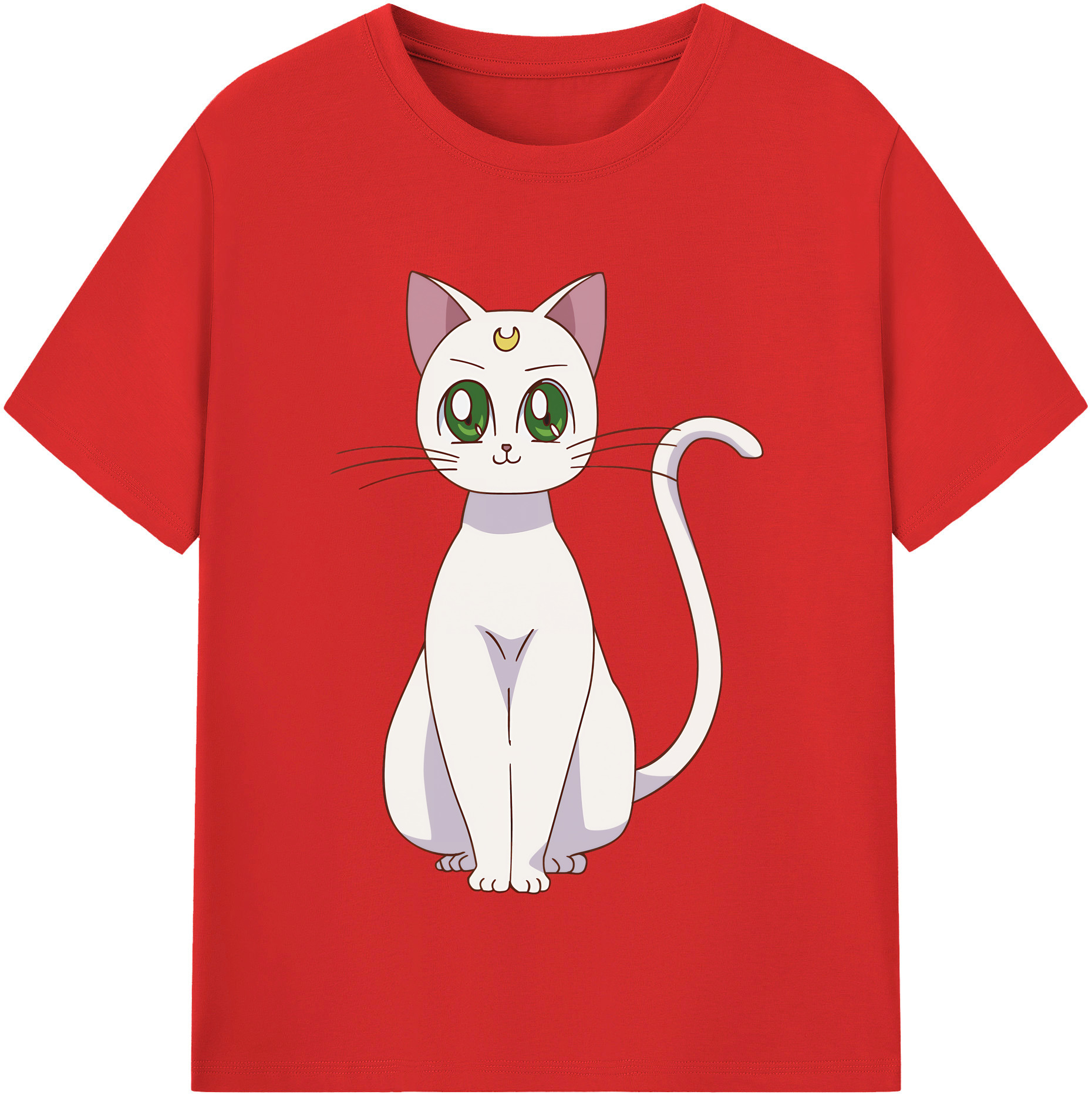 （画像用） 美少女戦士セーラームーン Sailor Moon 綿100％半袖Tシャツ（フロントプリント）
