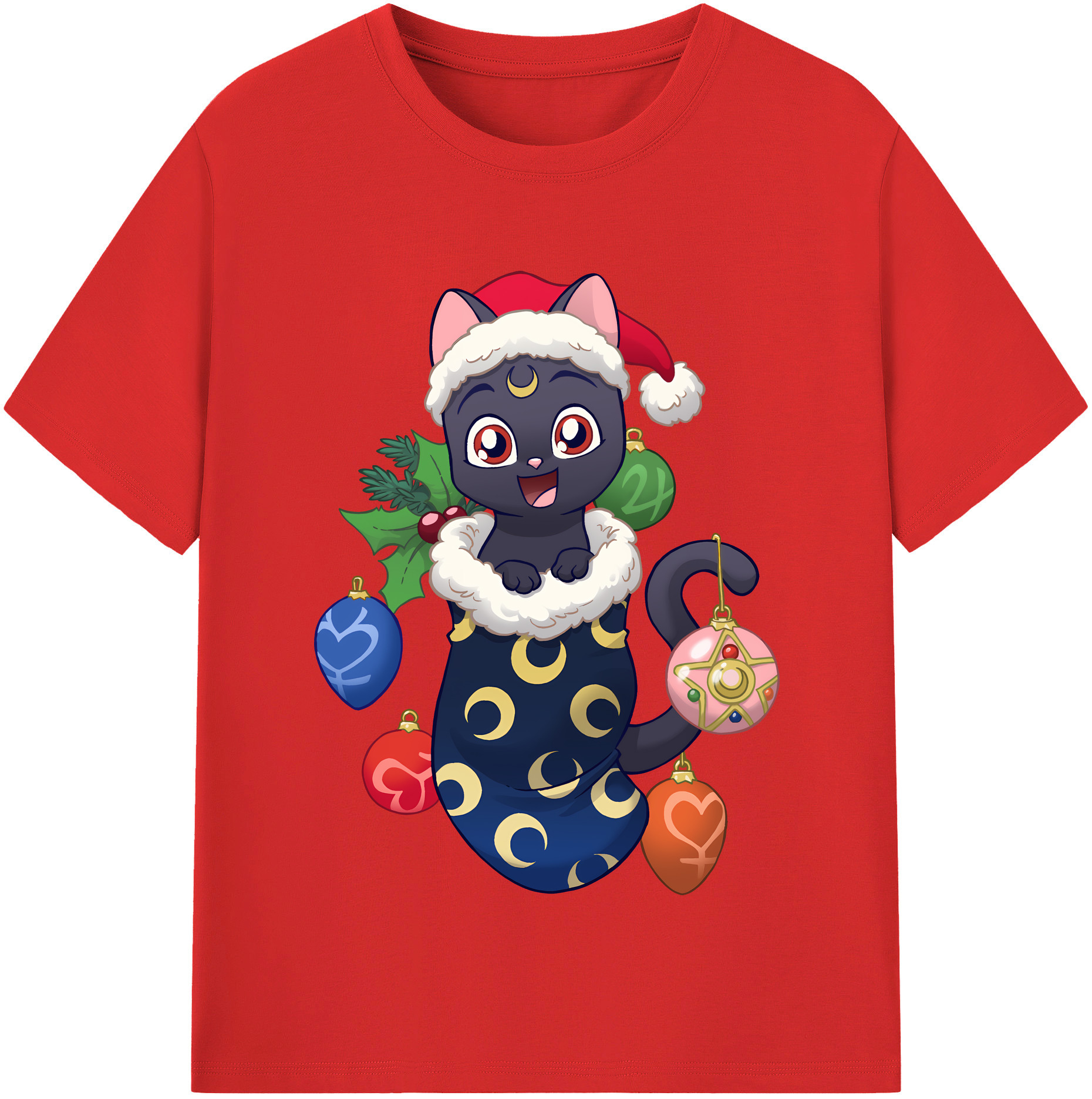 （画像用） 美少女戦士セーラームーン Sailor Moon 綿100％半袖Tシャツ（フロントプリント）