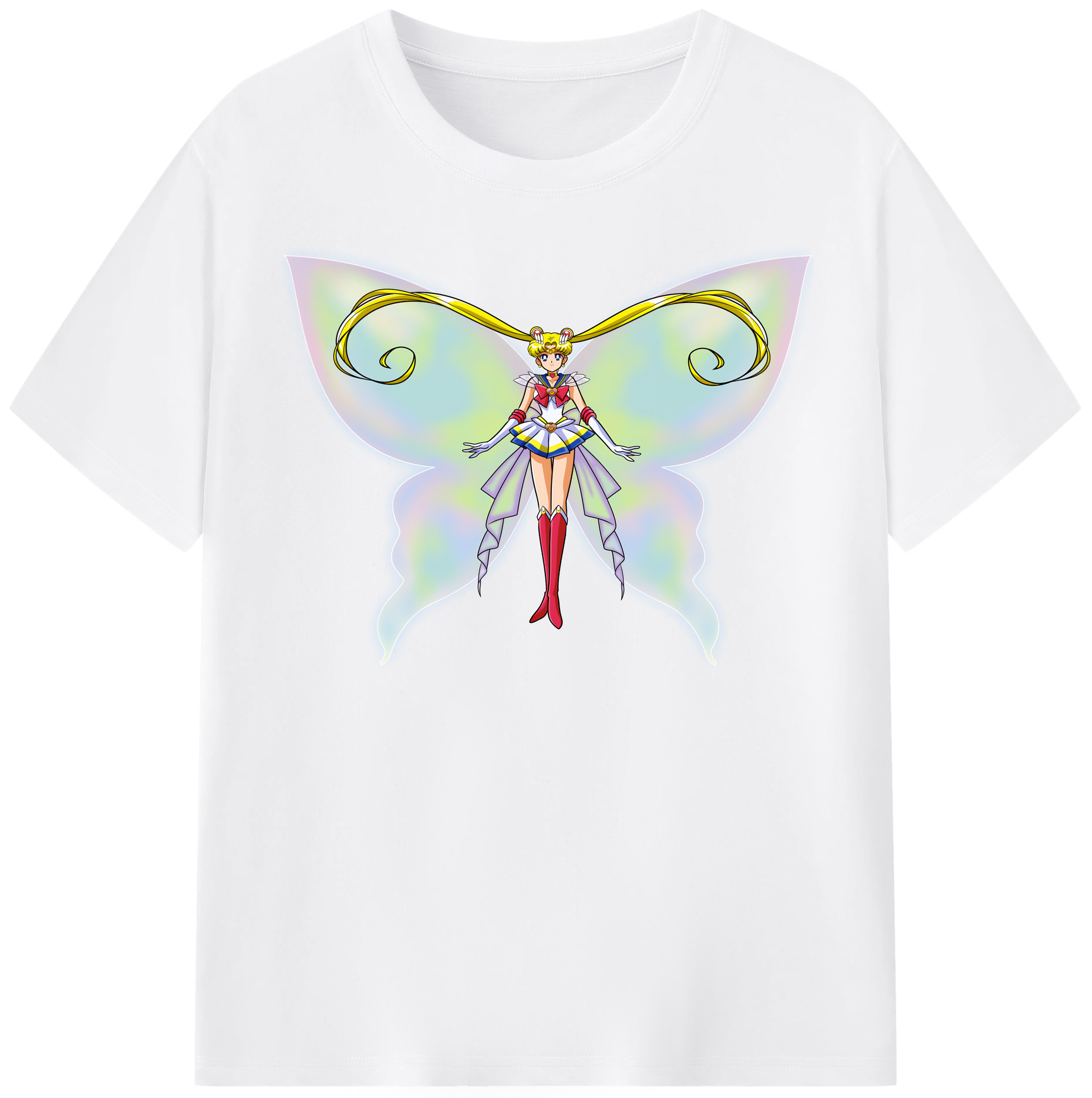 （画像用） 美少女戦士セーラームーン 月野 うさぎ つきの うさぎ Sailor Moon Tsukino Usagi 綿100％半袖Tシャツ（フロントプリント）