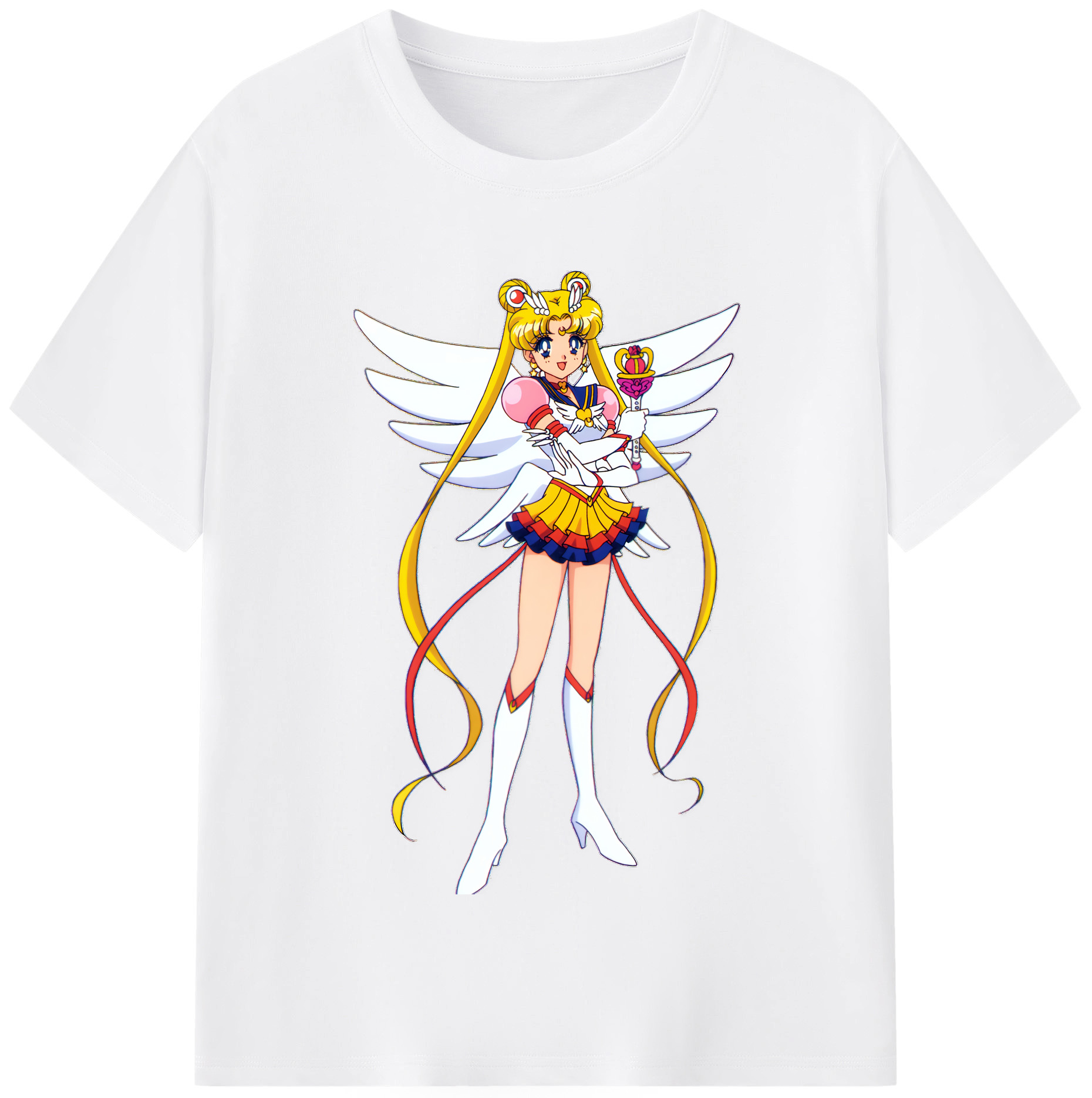 （画像用） 美少女戦士セーラームーン 月野 うさぎ つきの うさぎ Sailor Moon Tsukino Usagi 綿100％半袖Tシャツ（フロントプリント）