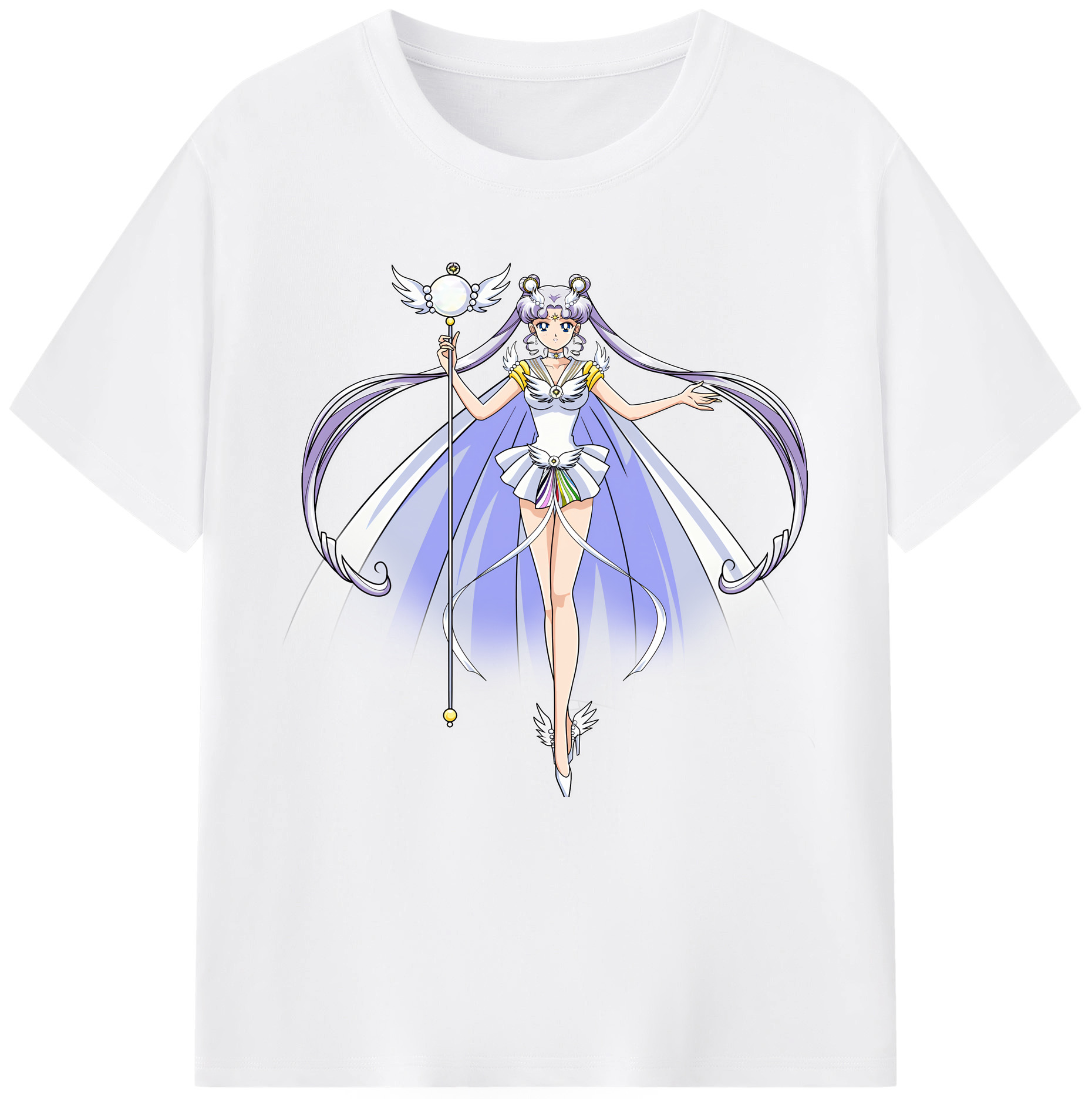 （画像用） 美少女戦士セーラームーン 月野 うさぎ つきの うさぎ Sailor Moon Tsukino Usagi 綿100％半袖Tシャツ（フロントプリント）