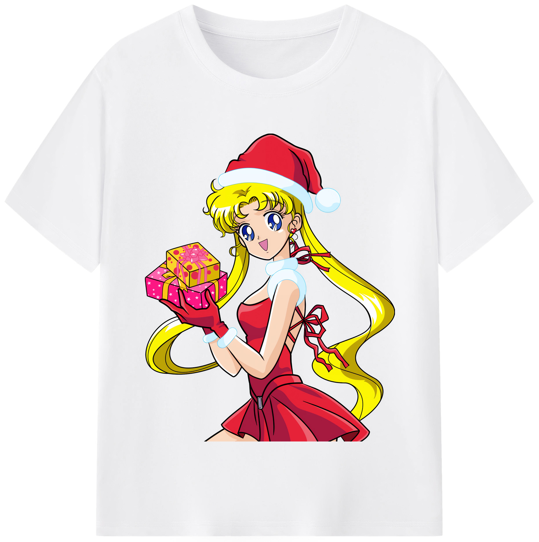 （画像用） 美少女戦士セーラームーン 月野 うさぎ つきの うさぎ Sailor Moon Tsukino Usagi 綿100％半袖Tシャツ（フロントプリント）