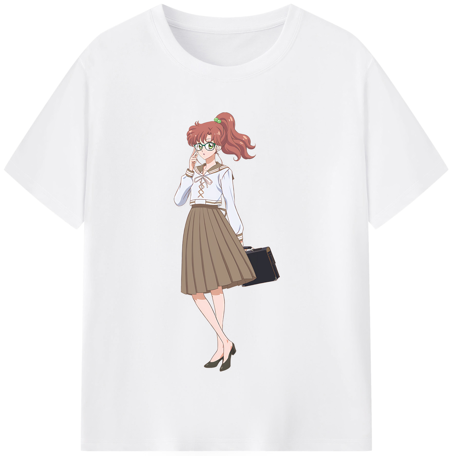 （画像用） 美少女戦士セーラームーン 木野 まこと きの まこと Sailor Moon Kino Makoto （セーラージュピター；Sailor Jupiter） 綿100％半袖Tシャツ（フロントプリント）
