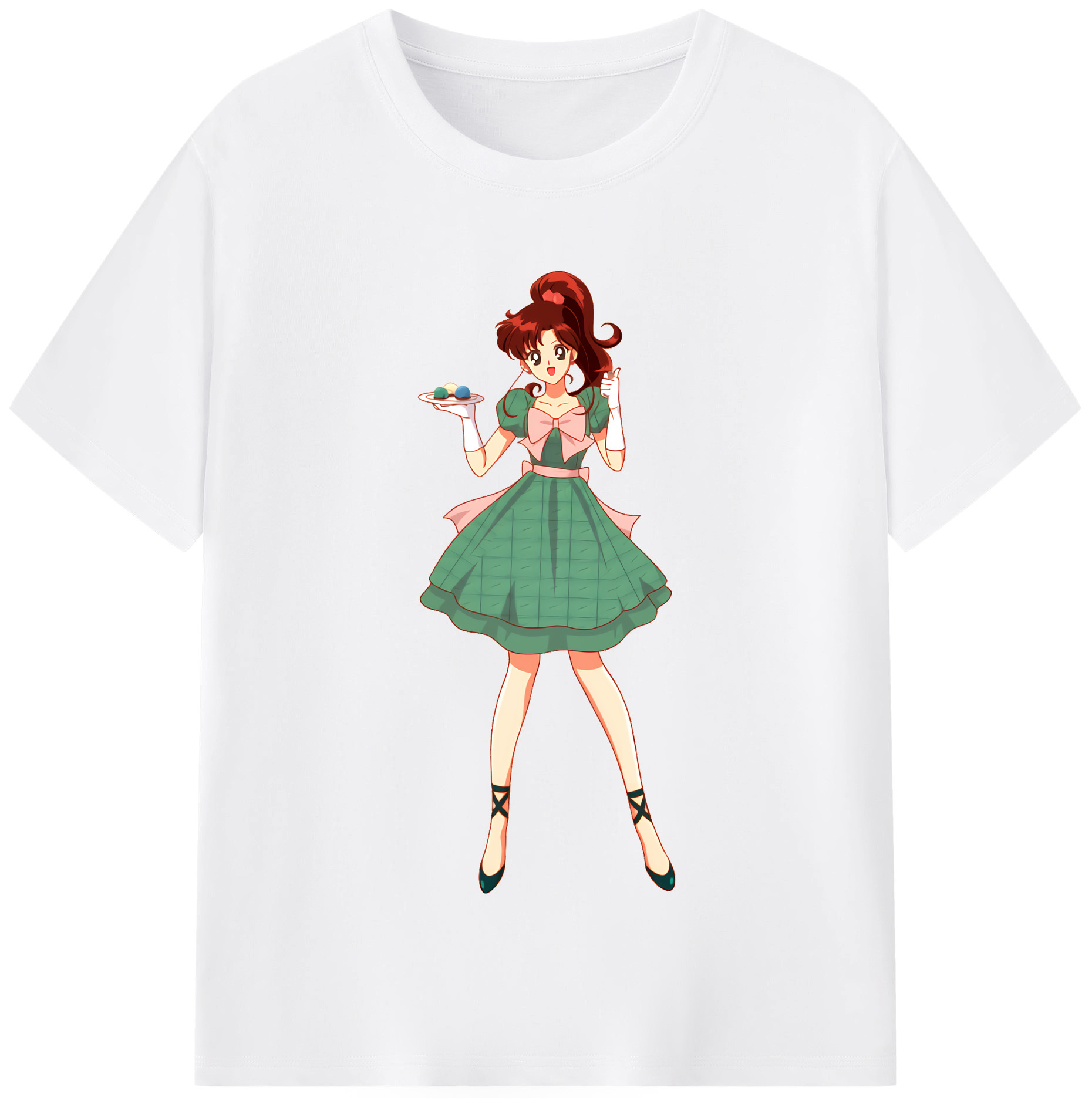 （画像用） 美少女戦士セーラームーン 木野 まこと きの まこと Sailor Moon Kino Makoto （セーラージュピター；Sailor Jupiter） 綿100％半袖Tシャツ（フロントプリント）