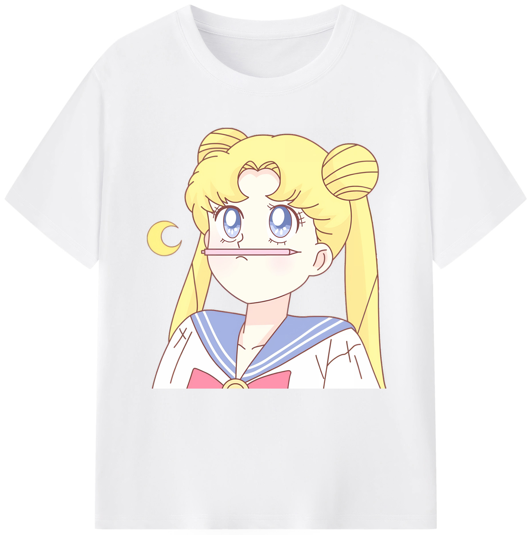 （画像用） 美少女戦士セーラームーン 愛野 美奈子 あいの みなこ Sailor Moon Aino Minako 綿100％半袖Tシャツ（フロントプリント）