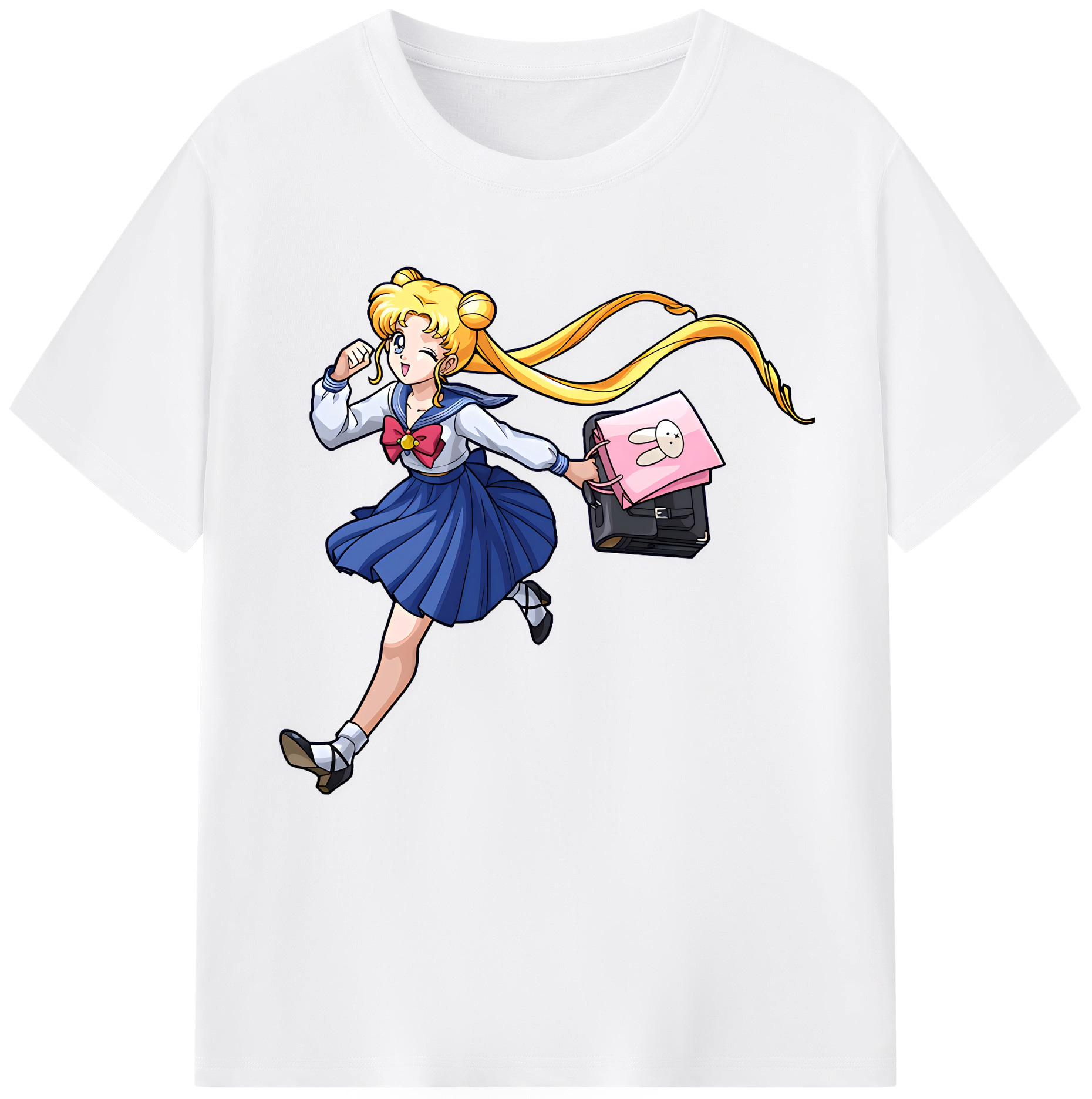 （画像用） 美少女戦士セーラームーン 愛野 美奈子 あいの みなこ Sailor Moon Aino Minako 綿100％半袖Tシャツ（フロントプリント）