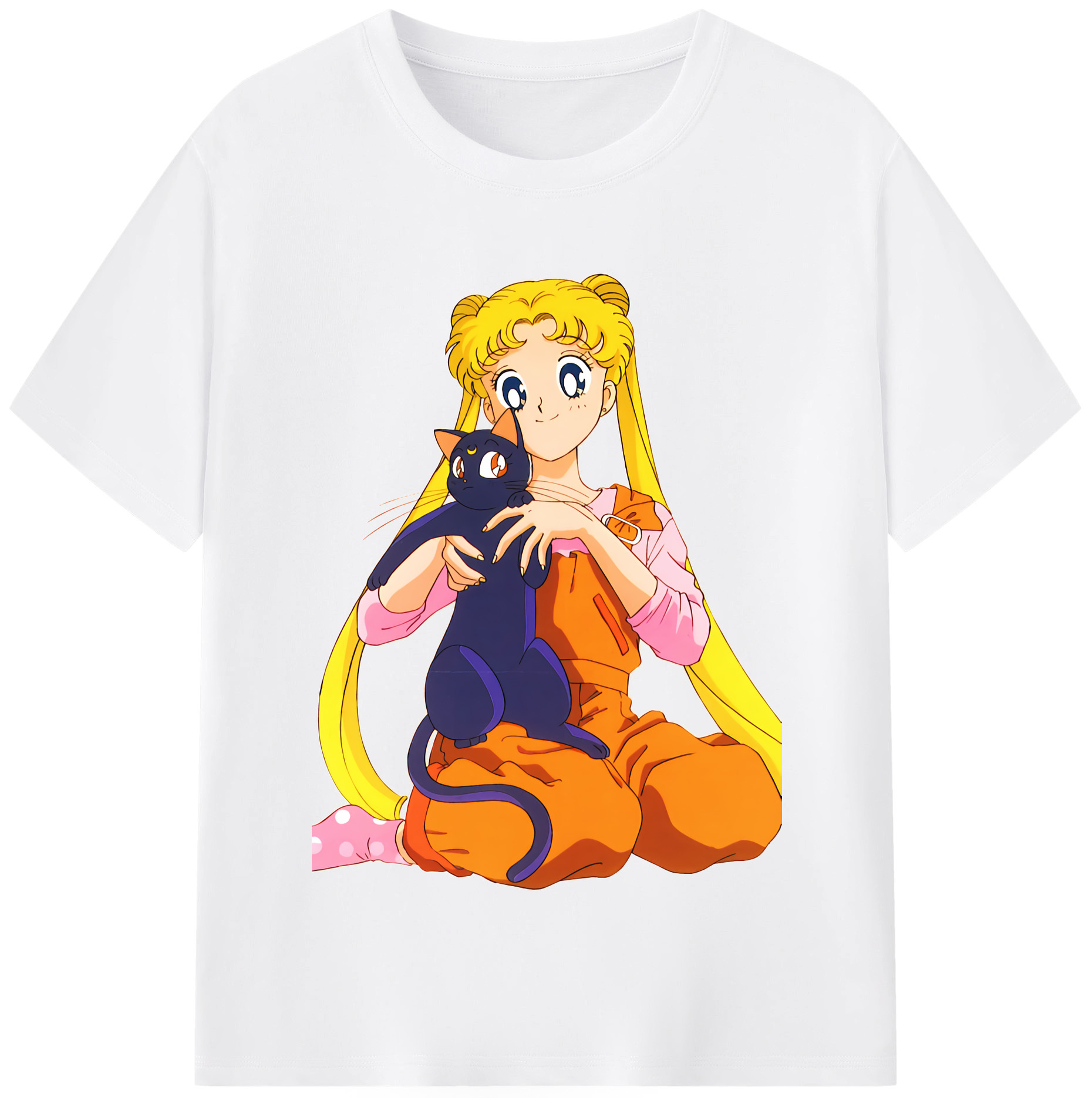 （画像用） 美少女戦士セーラームーン 愛野 美奈子 あいの みなこ Sailor Moon Aino Minako 綿100％半袖Tシャツ（フロントプリント）