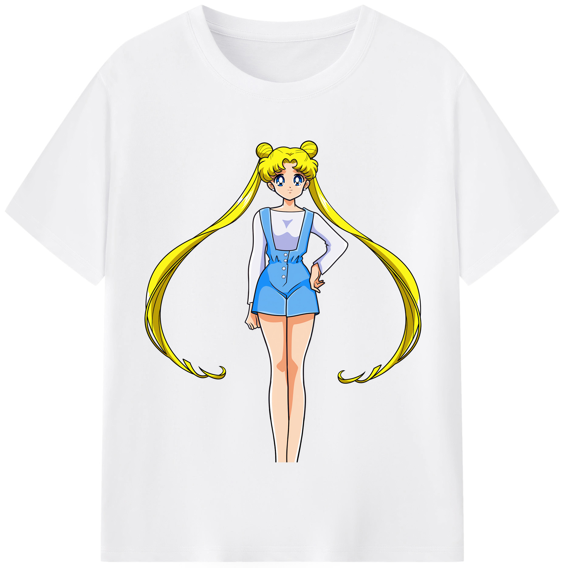 （画像用） 美少女戦士セーラームーン 愛野 美奈子 あいの みなこ Sailor Moon Aino Minako 綿100％半袖Tシャツ（フロントプリント）