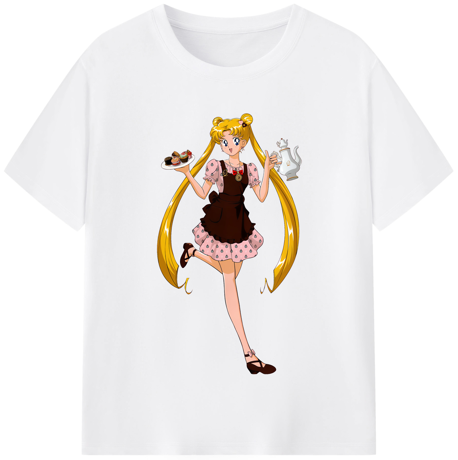 （画像用） 美少女戦士セーラームーン 愛野 美奈子 あいの みなこ Sailor Moon Aino Minako 綿100％半袖Tシャツ（フロントプリント）