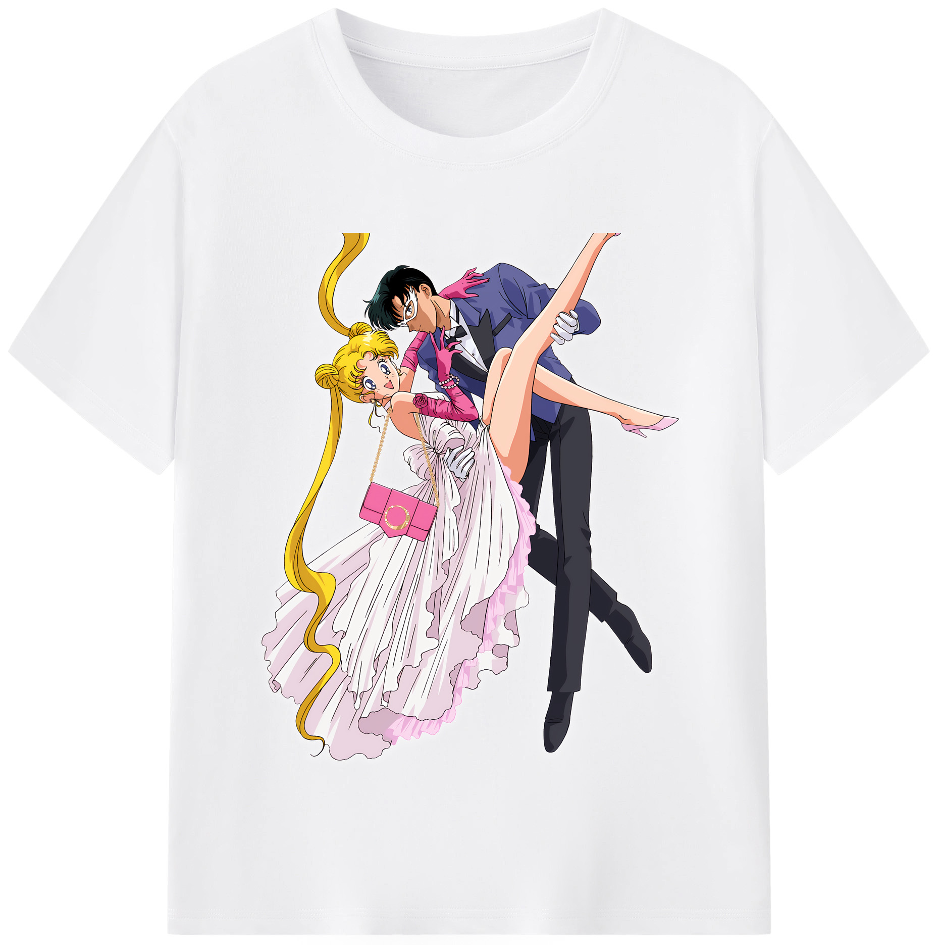 （画像用） 美少女戦士セーラームーン 愛野 美奈子 あいの みなこ Sailor Moon Aino Minako 綿100％半袖Tシャツ（フロントプリント）