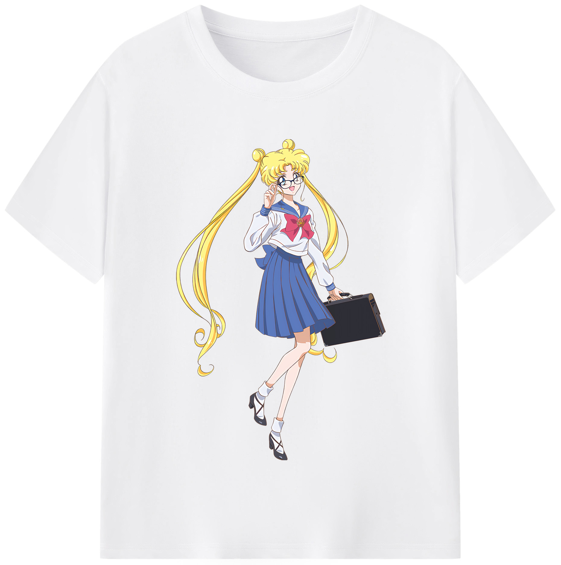 （画像用） 美少女戦士セーラームーン 愛野 美奈子 あいの みなこ Sailor Moon Aino Minako 綿100％半袖Tシャツ（フロントプリント）