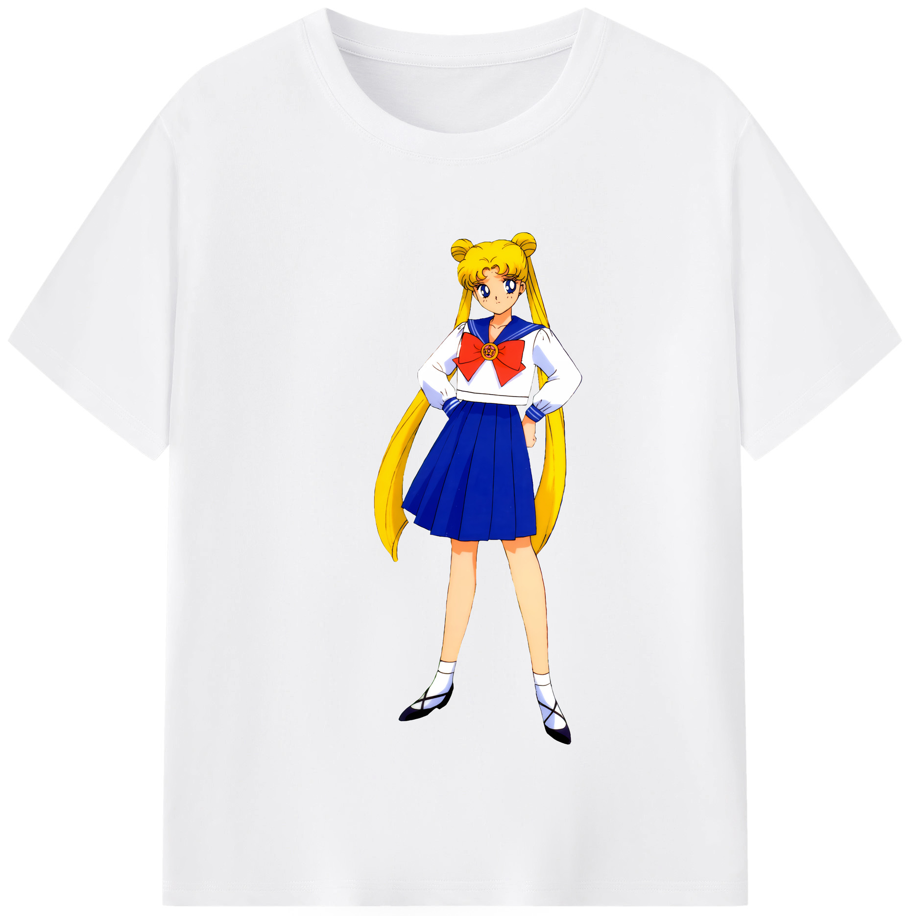 （画像用） 美少女戦士セーラームーン 愛野 美奈子 あいの みなこ Sailor Moon Aino Minako 綿100％半袖Tシャツ（フロントプリント）