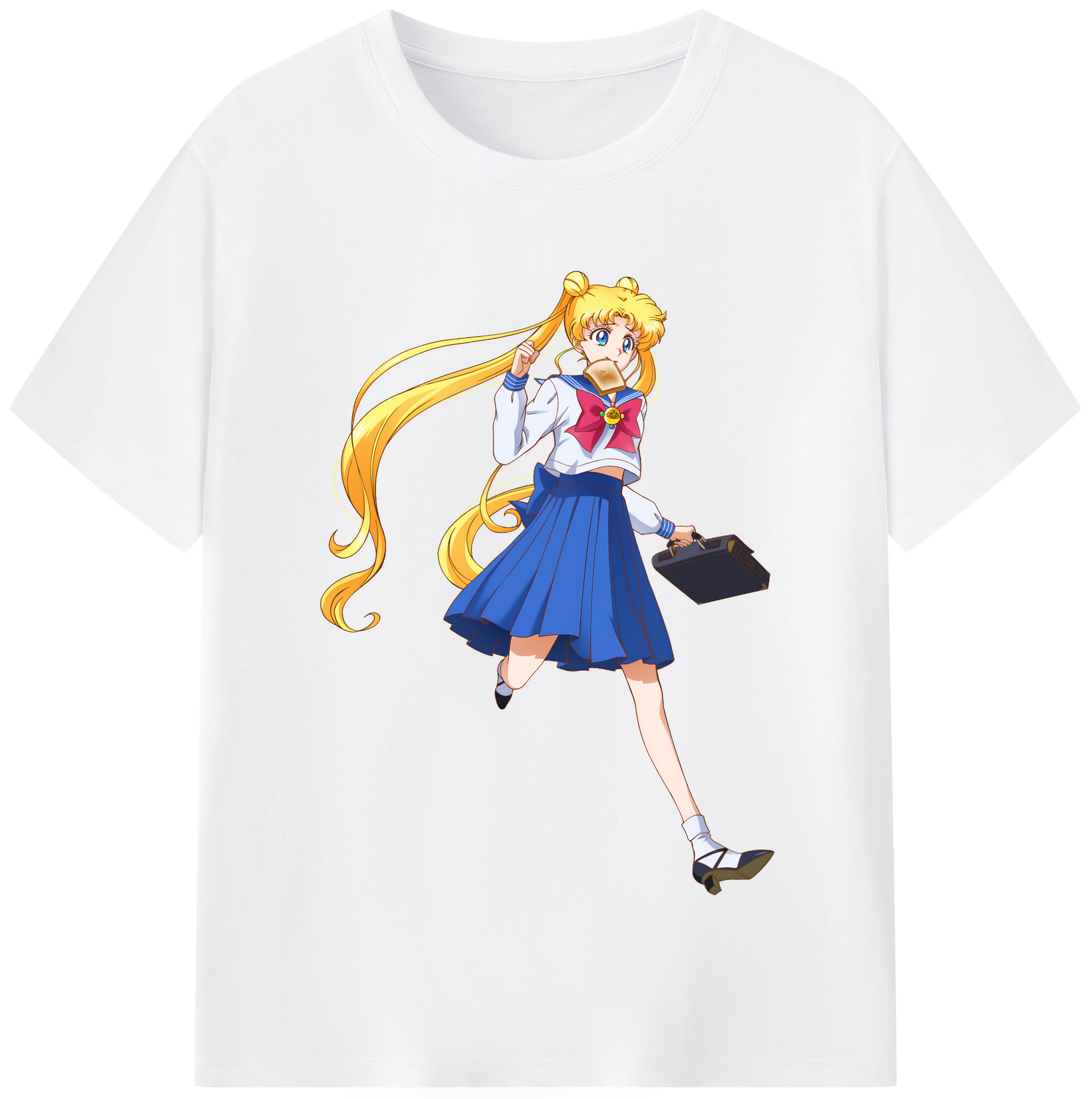 （画像用） 美少女戦士セーラームーン 愛野 美奈子 あいの みなこ Sailor Moon Aino Minako 綿100％半袖Tシャツ（フロントプリント）