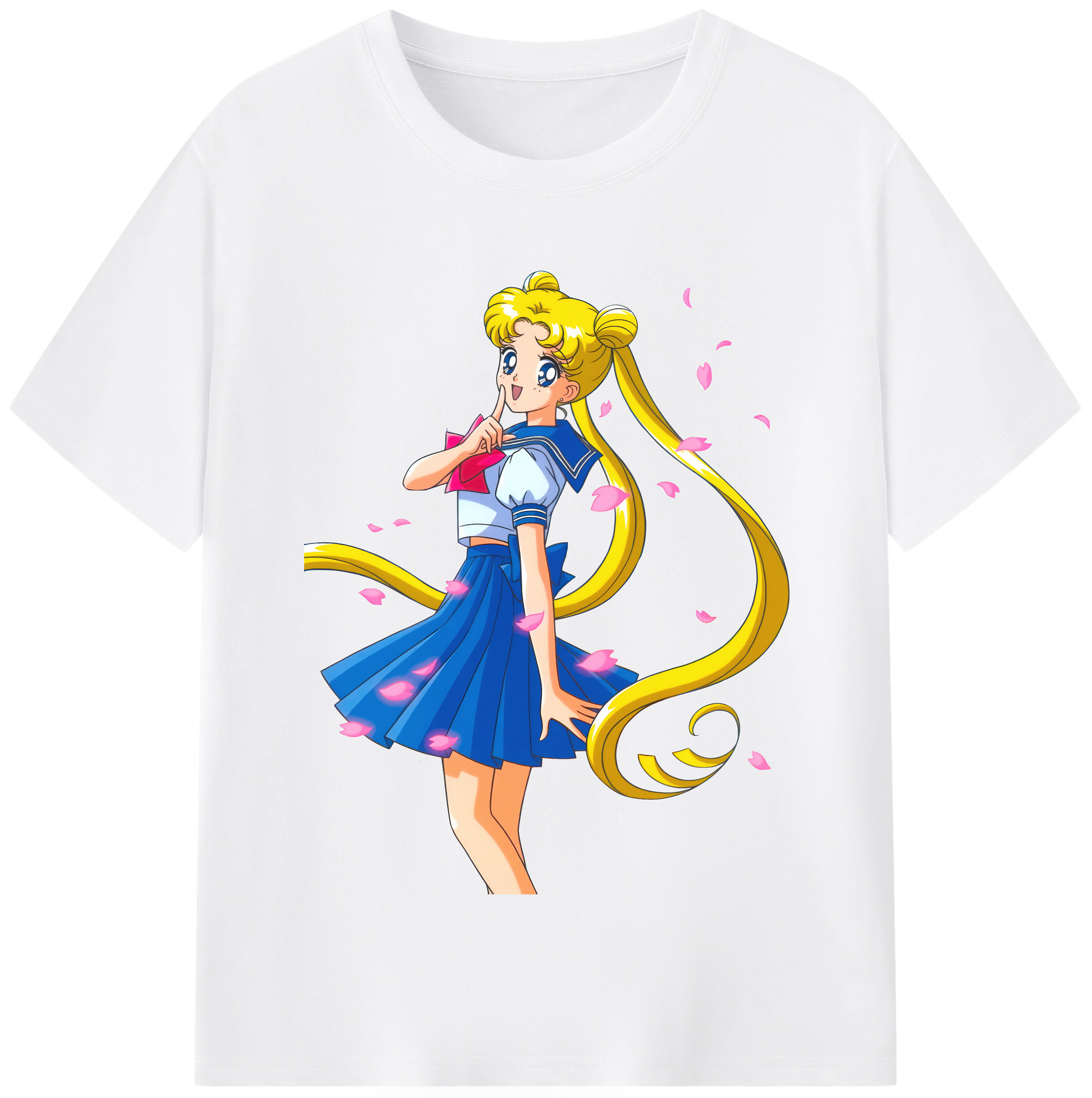 （画像用） 美少女戦士セーラームーン 愛野 美奈子 あいの みなこ Sailor Moon Aino Minako 綿100％半袖Tシャツ（フロントプリント）