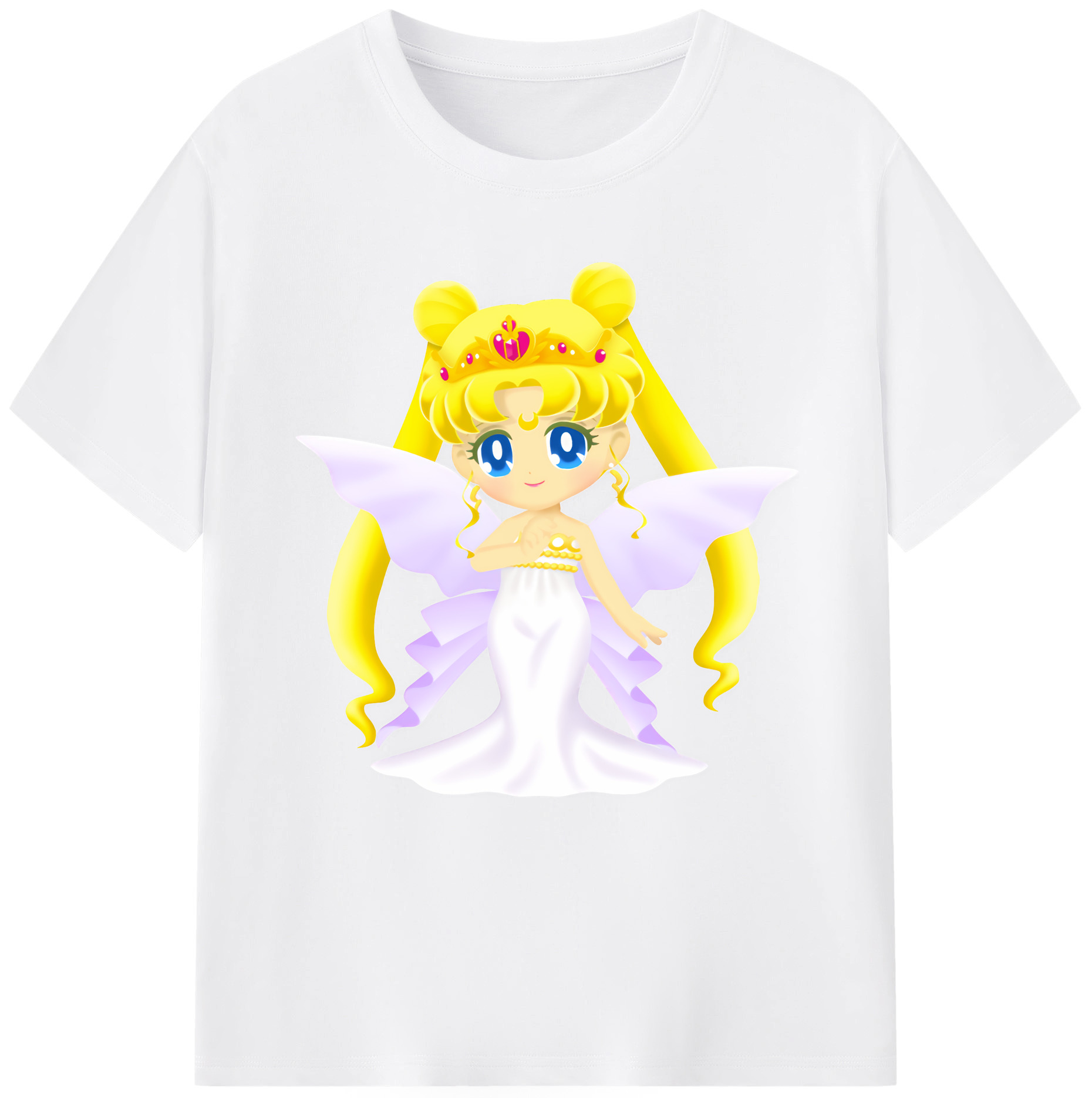 （画像用） 美少女戦士セーラームーン 愛野 美奈子 あいの みなこ Sailor Moon Aino Minako 綿100％半袖Tシャツ（フロントプリント）