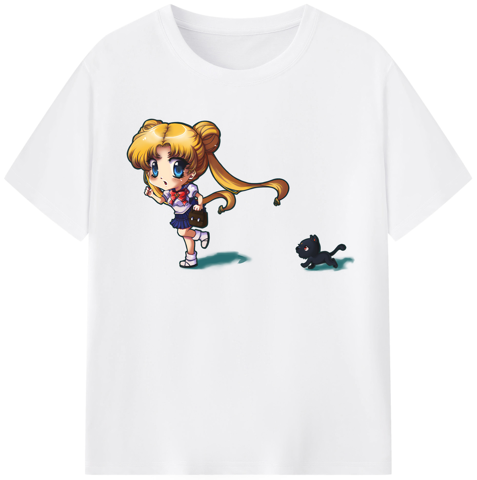 （画像用） 美少女戦士セーラームーン 愛野 美奈子 あいの みなこ Sailor Moon Aino Minako 綿100％半袖Tシャツ（フロントプリント）