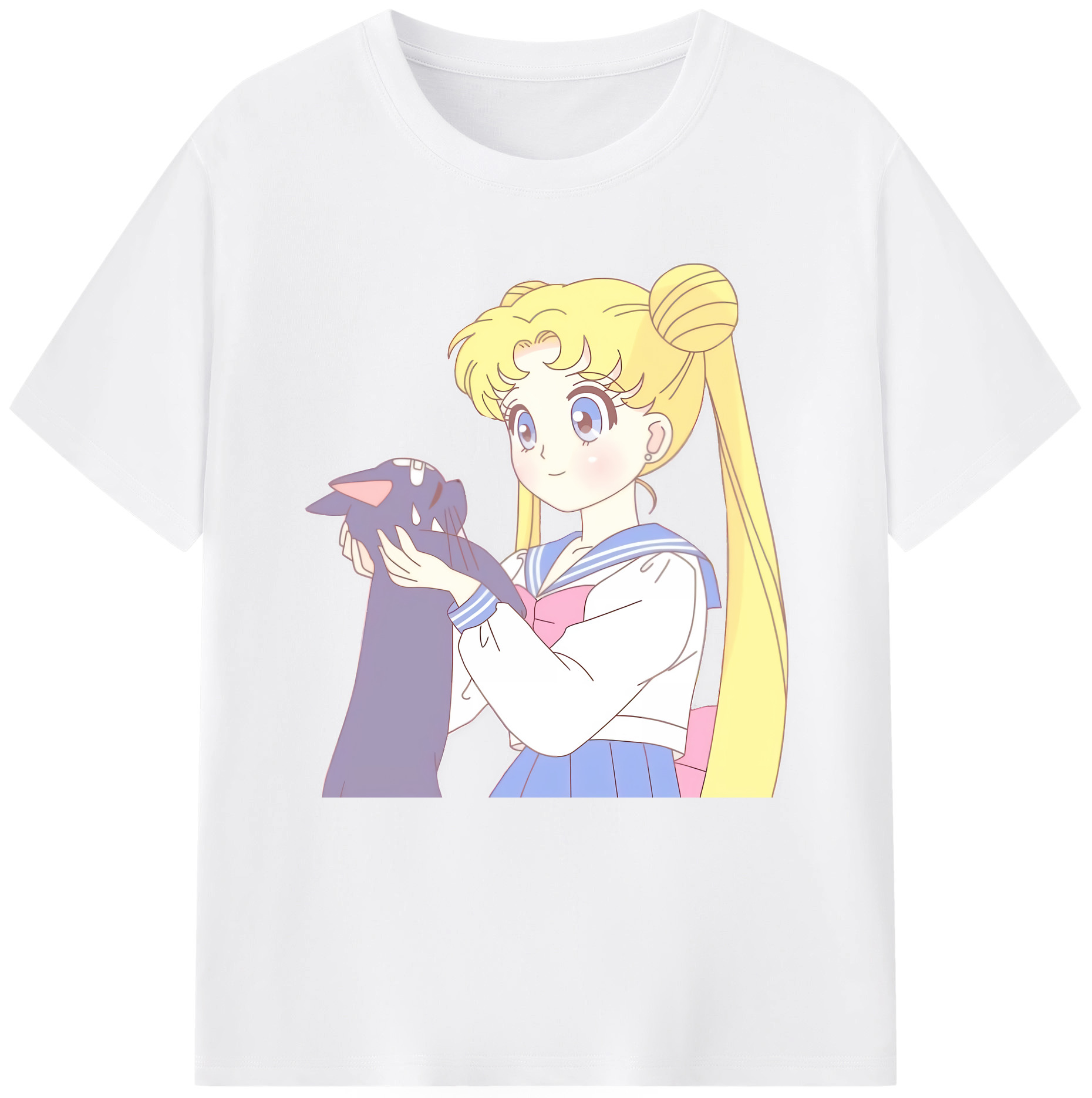 （画像用） 美少女戦士セーラームーン 愛野 美奈子 あいの みなこ Sailor Moon Aino Minako 綿100％半袖Tシャツ（フロントプリント）