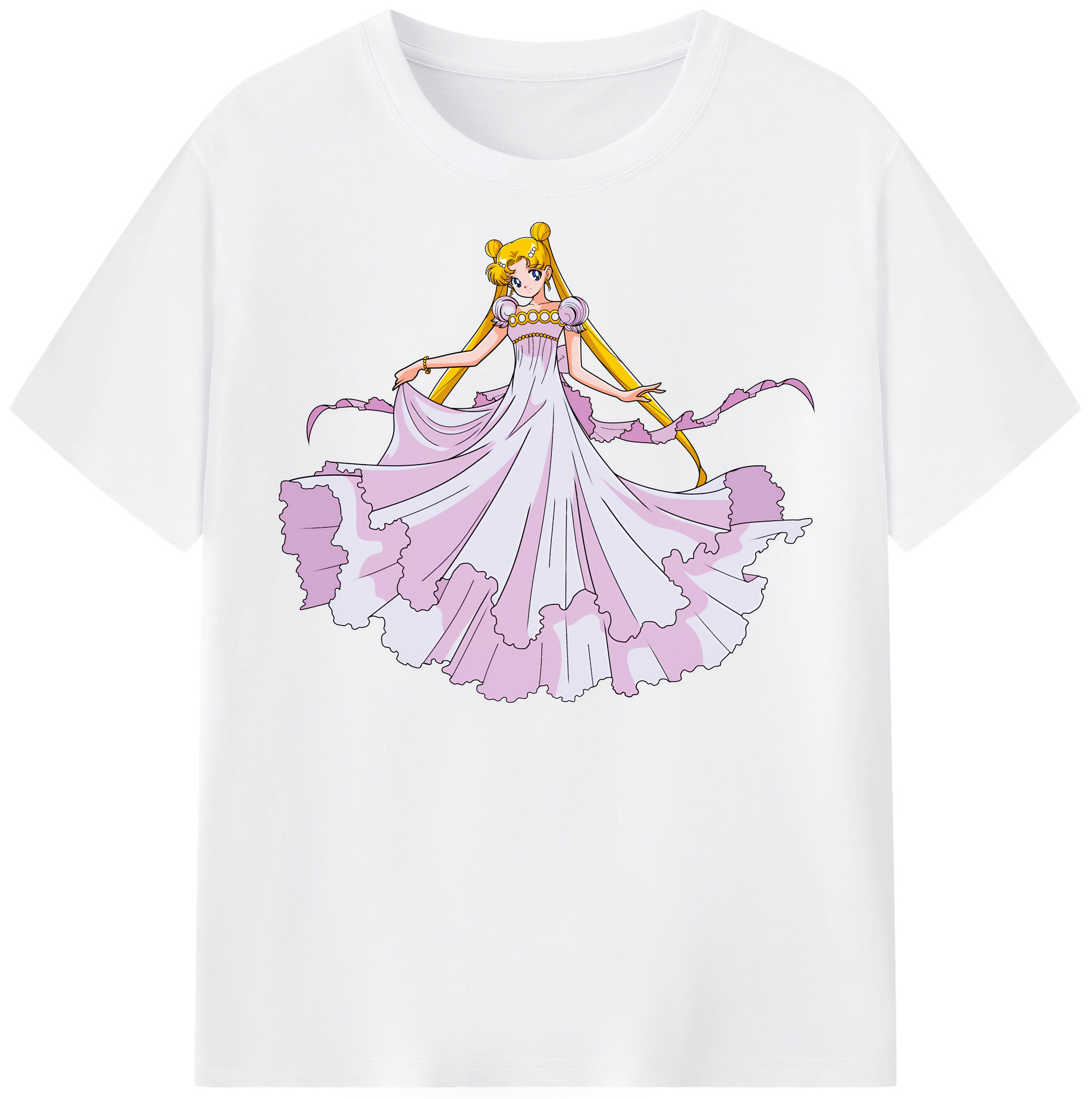 （画像用） 美少女戦士セーラームーン 愛野 美奈子 あいの みなこ Sailor Moon Aino Minako 綿100％半袖Tシャツ（フロントプリント）