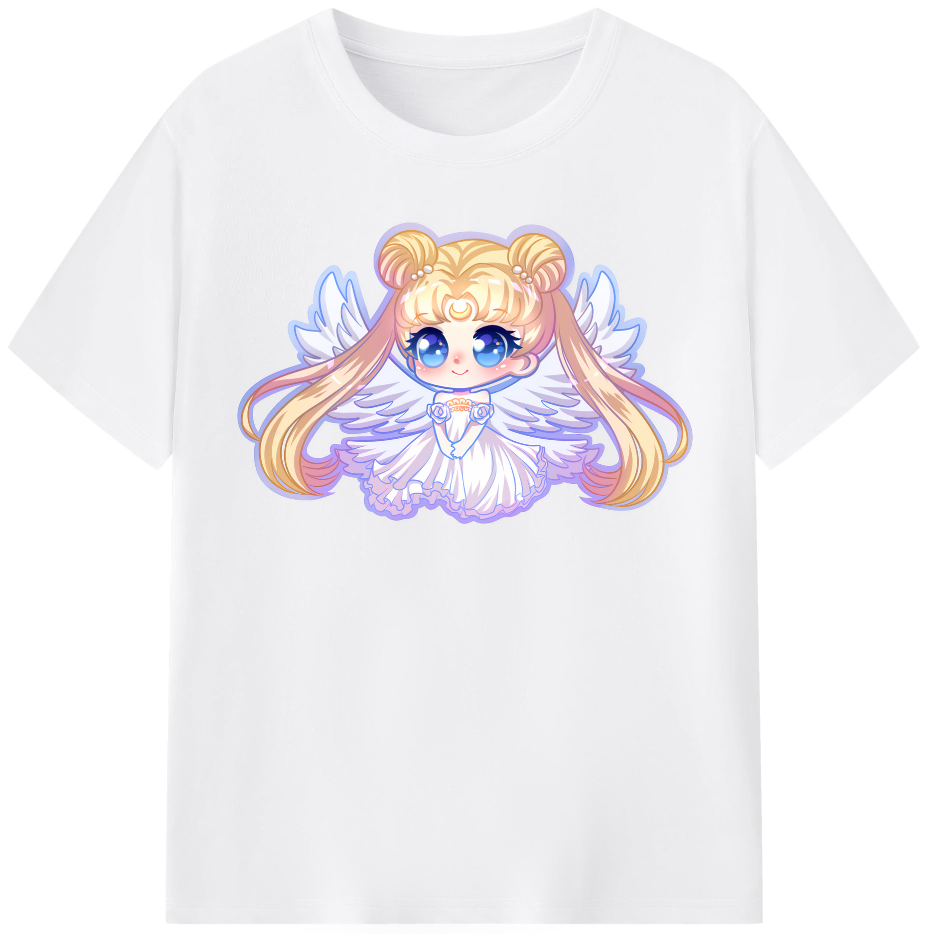 （画像用） 美少女戦士セーラームーン 愛野 美奈子 あいの みなこ Sailor Moon Aino Minako 綿100％半袖Tシャツ（フロントプリント）