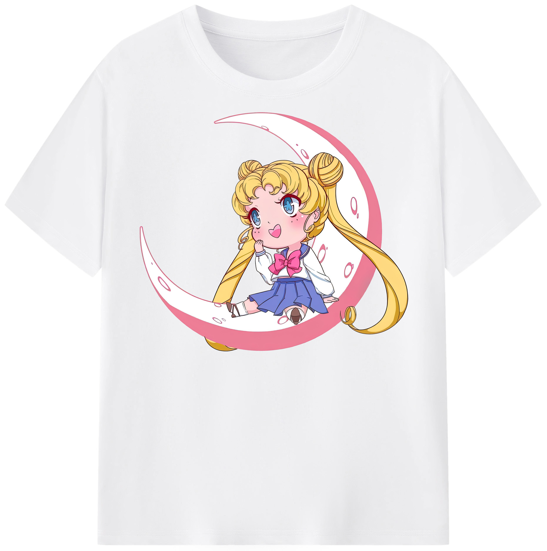 （画像用） 美少女戦士セーラームーン 愛野 美奈子 あいの みなこ Sailor Moon Aino Minako 綿100％半袖Tシャツ（フロントプリント）