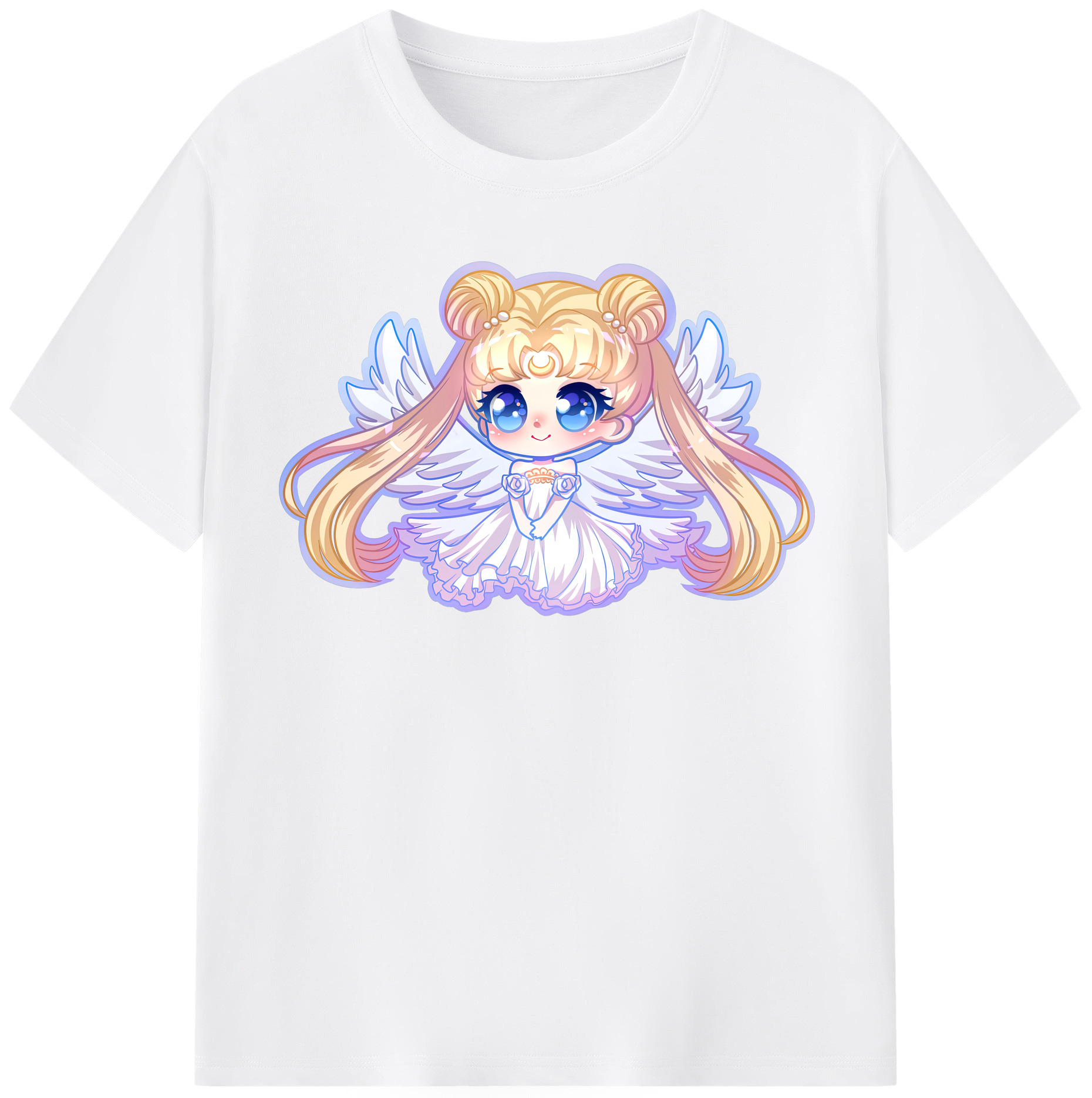 （画像用） 美少女戦士セーラームーン 愛野 美奈子 あいの みなこ Sailor Moon Aino Minako 綿100％半袖Tシャツ（フロントプリント）