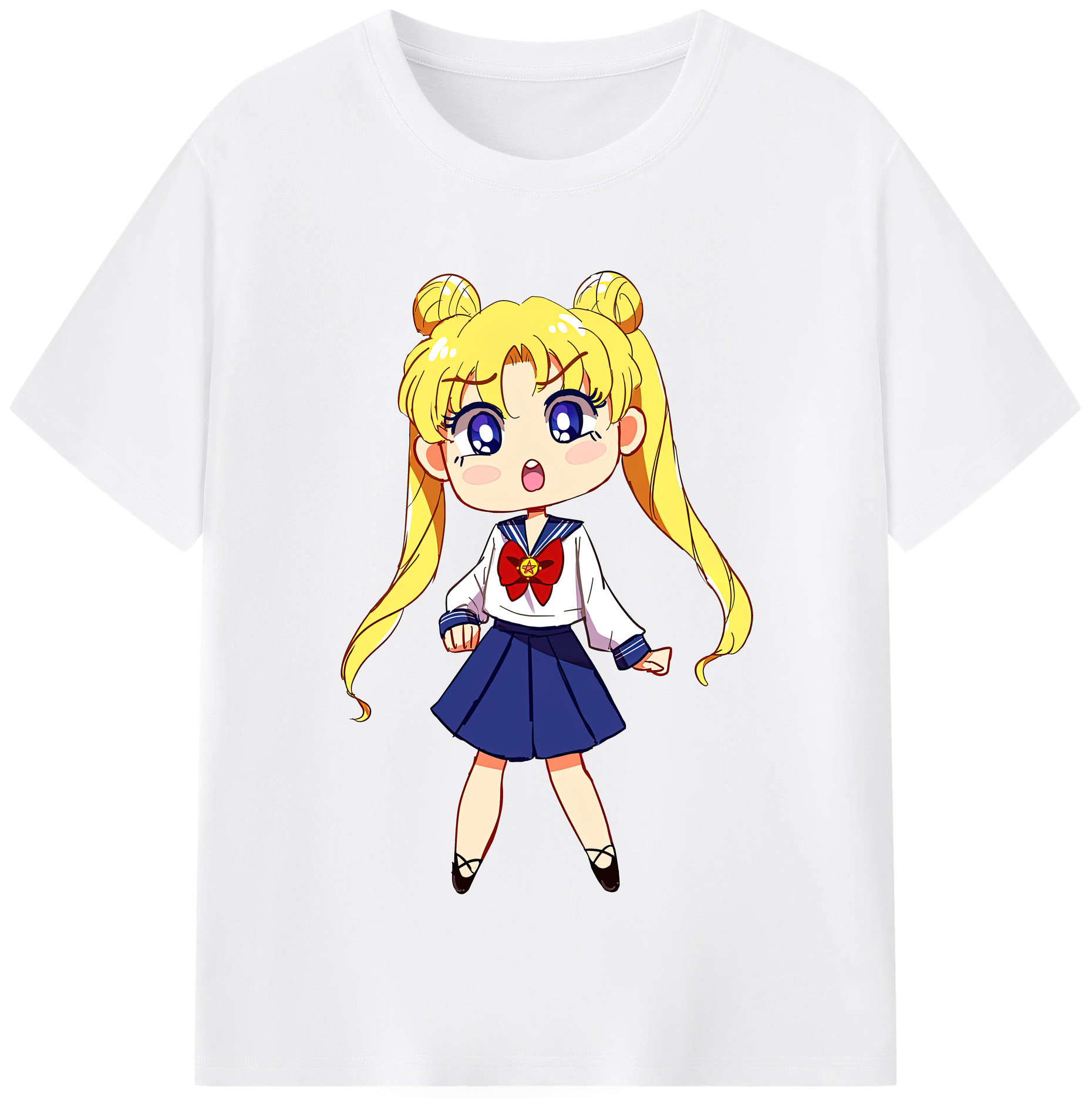 （画像用） 美少女戦士セーラームーン 愛野 美奈子 あいの みなこ Sailor Moon Aino Minako 綿100％半袖Tシャツ（フロントプリント）