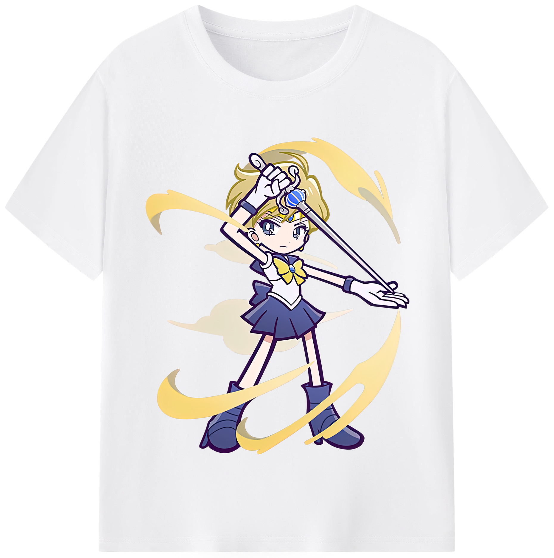 （画像用） 美少女戦士セーラームーン 天王はるか Sailor Moon Tenoh Haruka 綿100％半袖Tシャツ（フロントプリント）