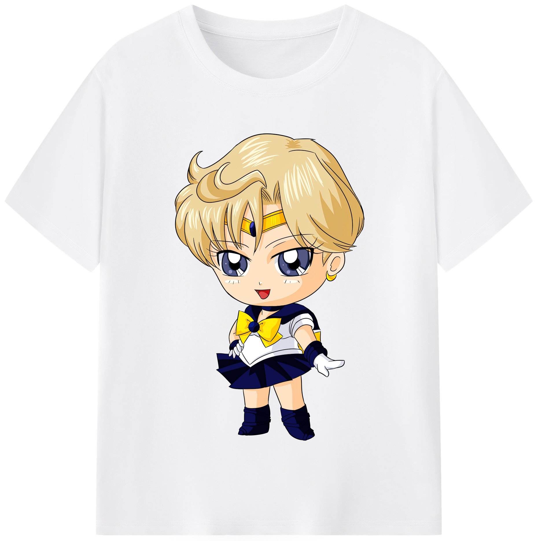 （画像用） 美少女戦士セーラームーン 天王はるか Sailor Moon Tenoh Haruka 綿100％半袖Tシャツ（フロントプリント）