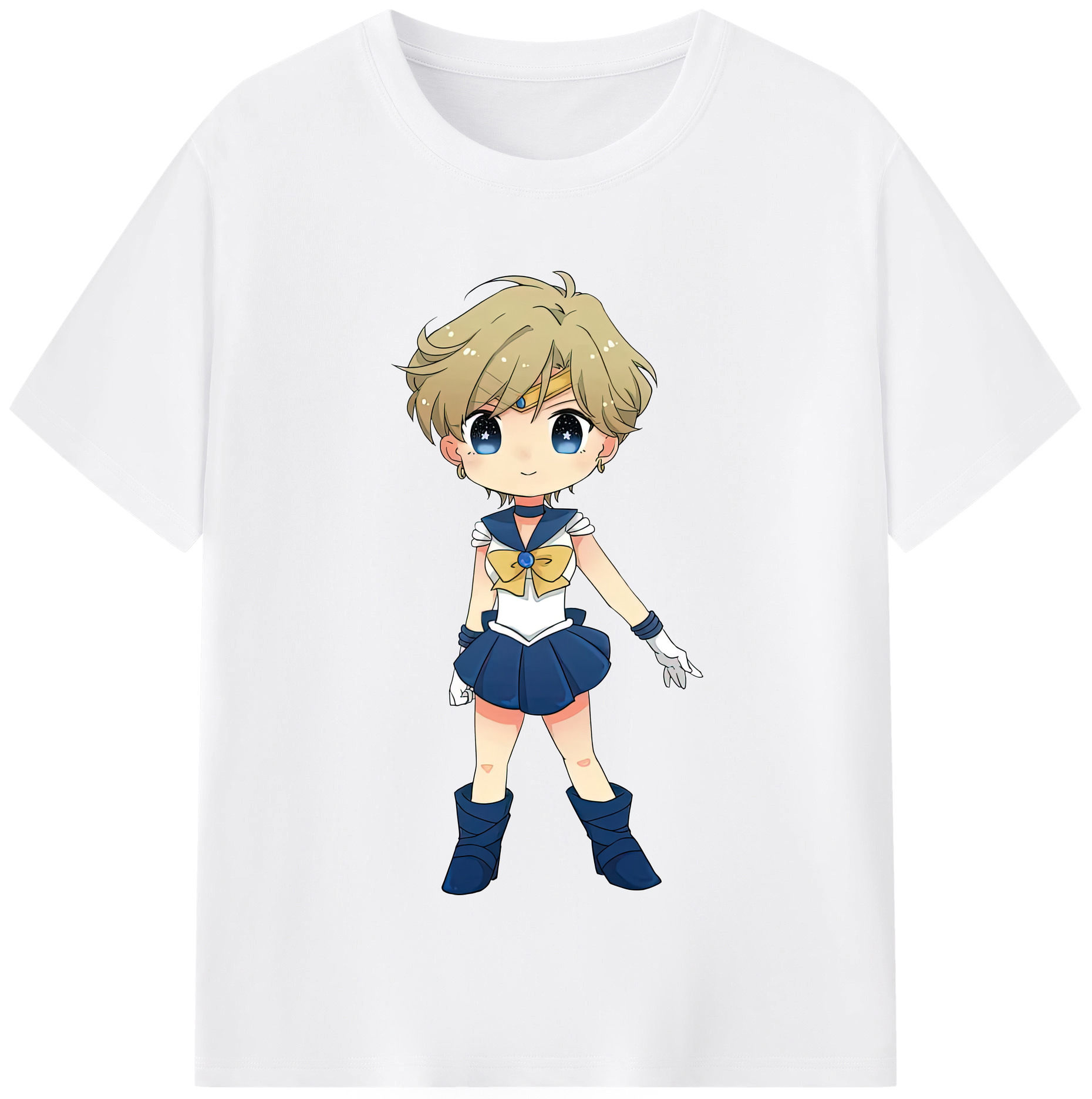 （画像用） 美少女戦士セーラームーン 天王はるか Sailor Moon Tenoh Haruka 綿100％半袖Tシャツ（フロントプリント）