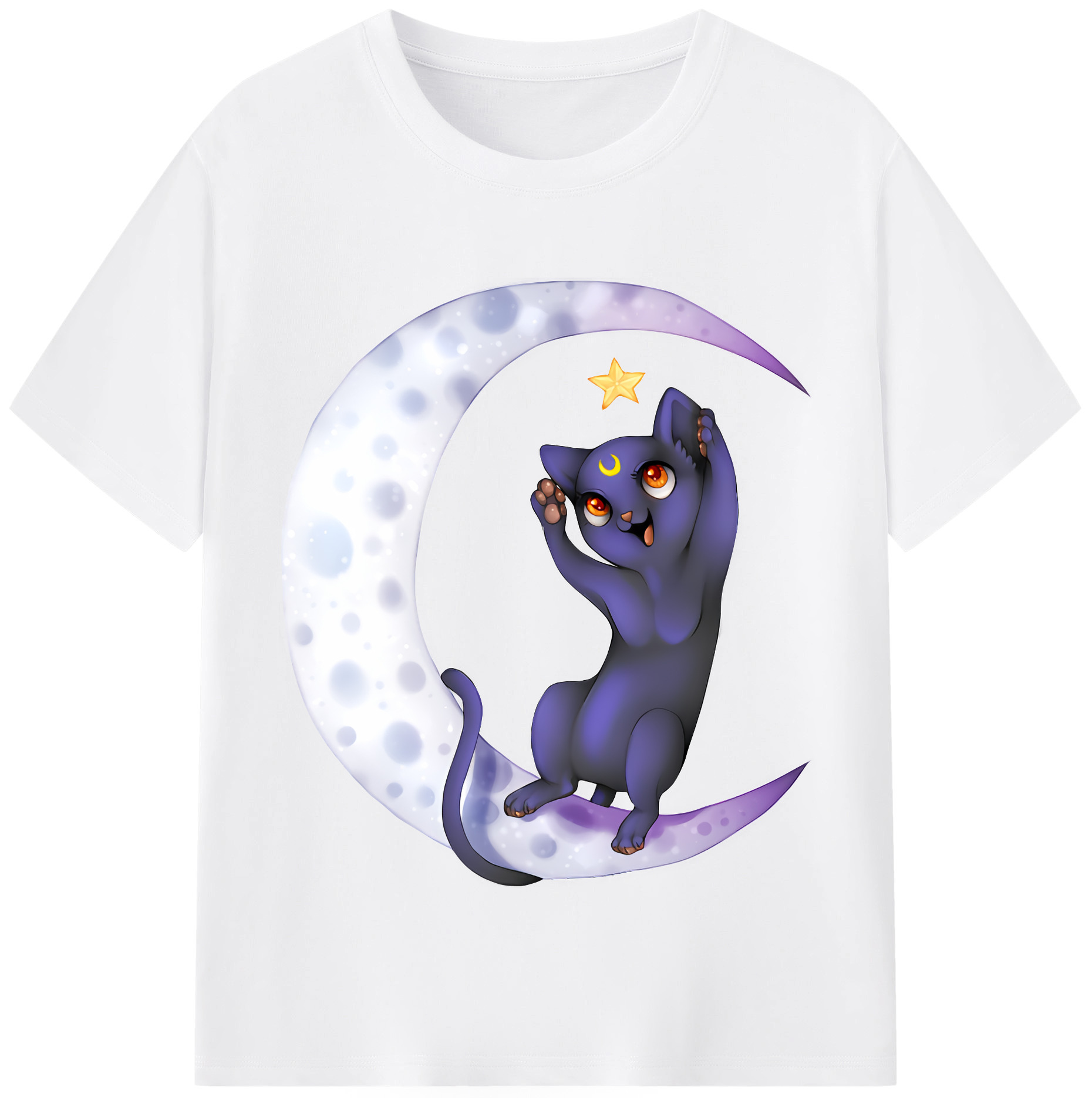 （画像用） 美少女戦士セーラームーン Sailor Moon 綿100％半袖Tシャツ（フロントプリント）