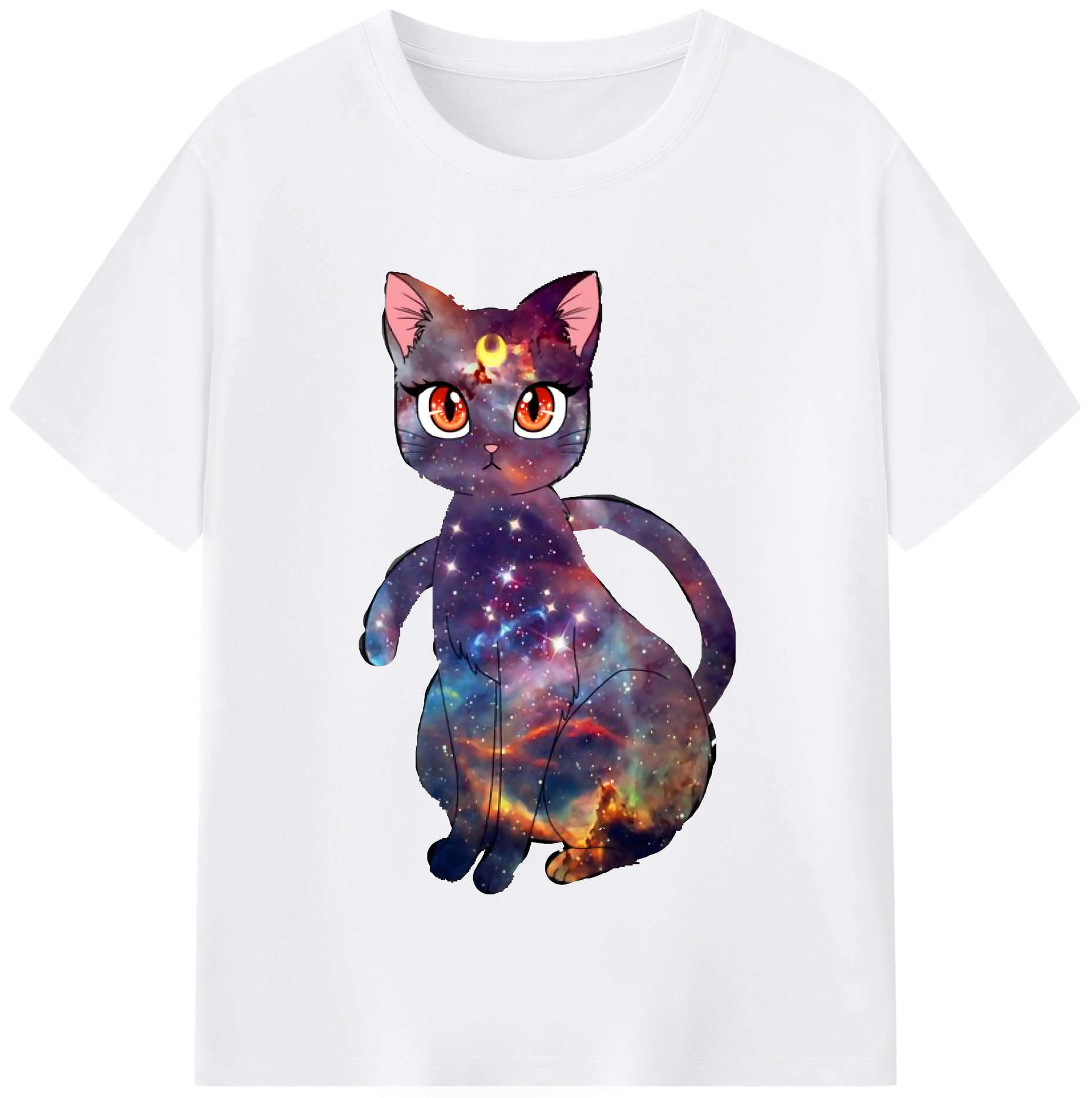 （画像用） 美少女戦士セーラームーン Sailor Moon 綿100％半袖Tシャツ（フロントプリント）